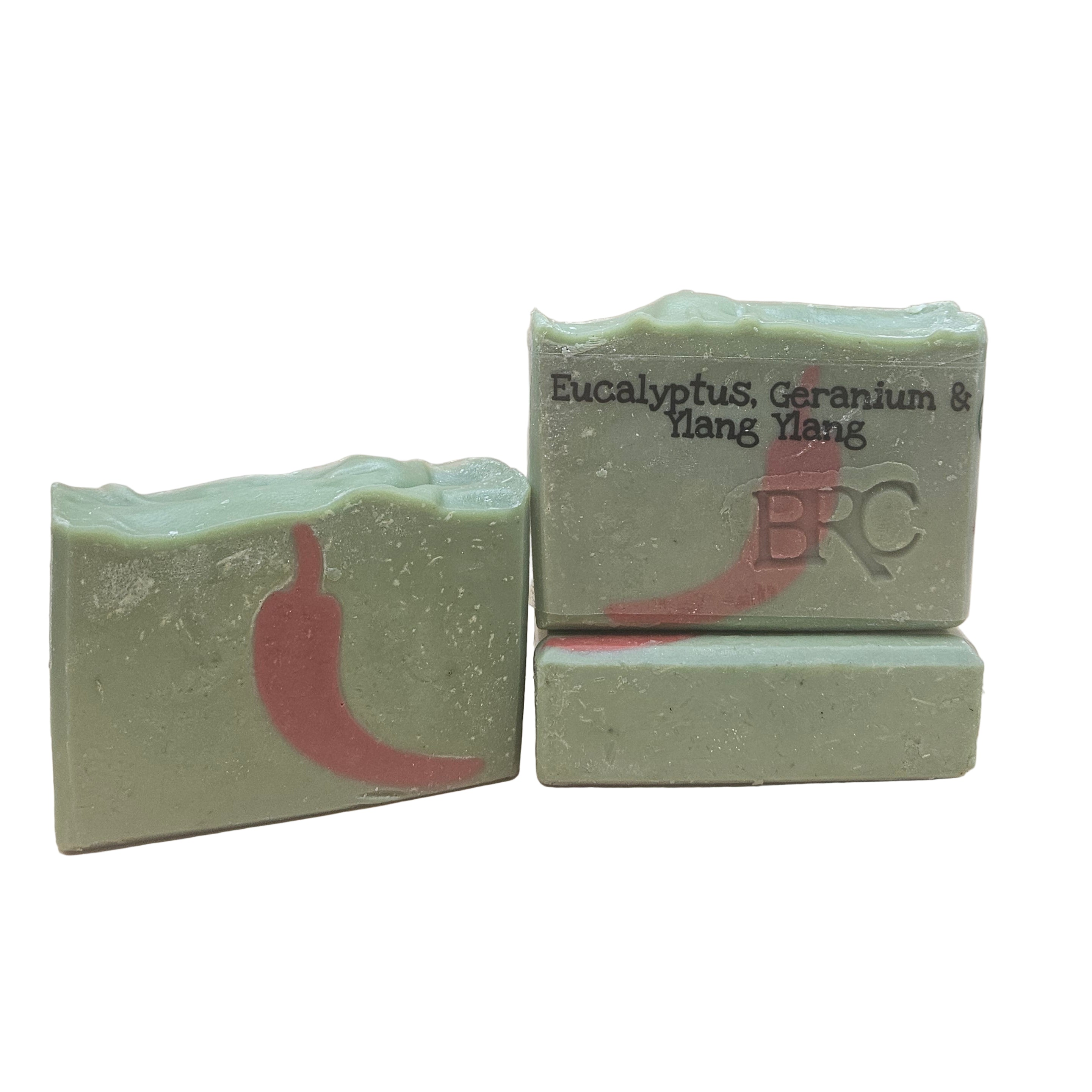New Mexico Chile Artisan Bar Soap (Eucalyptus, Geranium & Ylang Ylang )