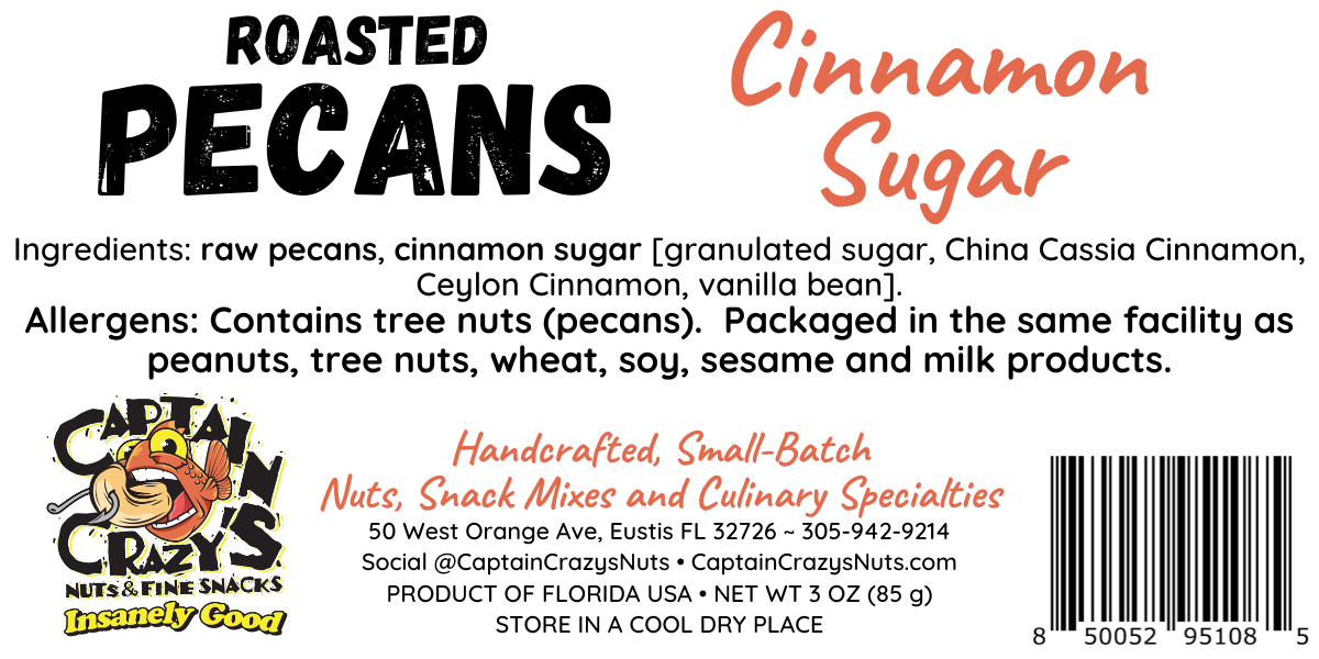 Cinnamon Sugar Roasted Pecans