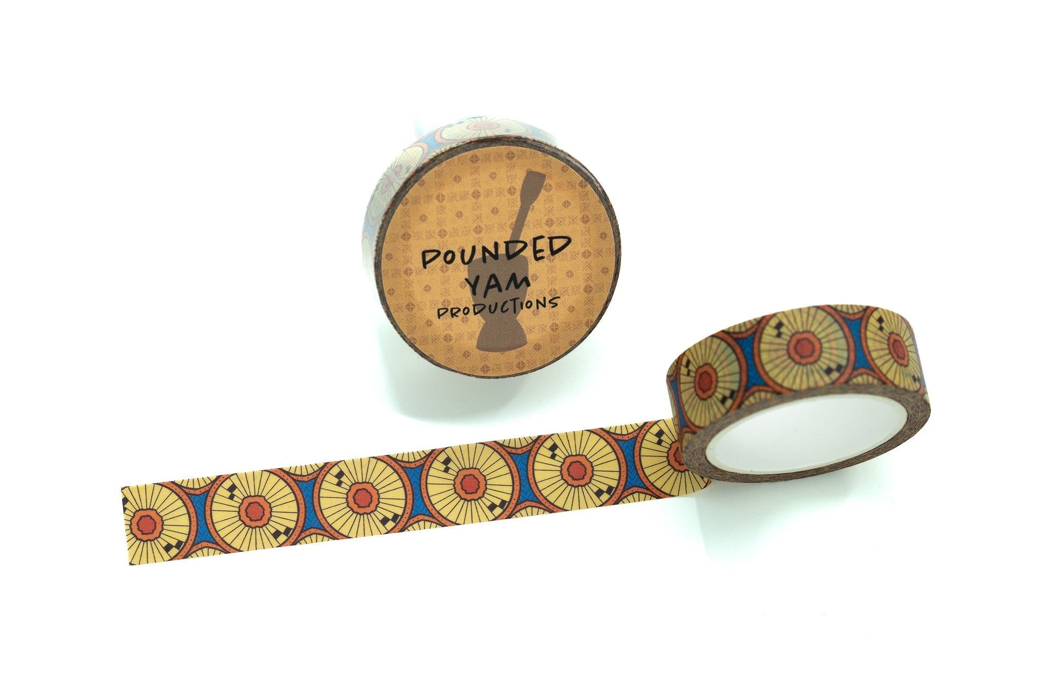 African Print Washi Tape - Circles (Ankara)