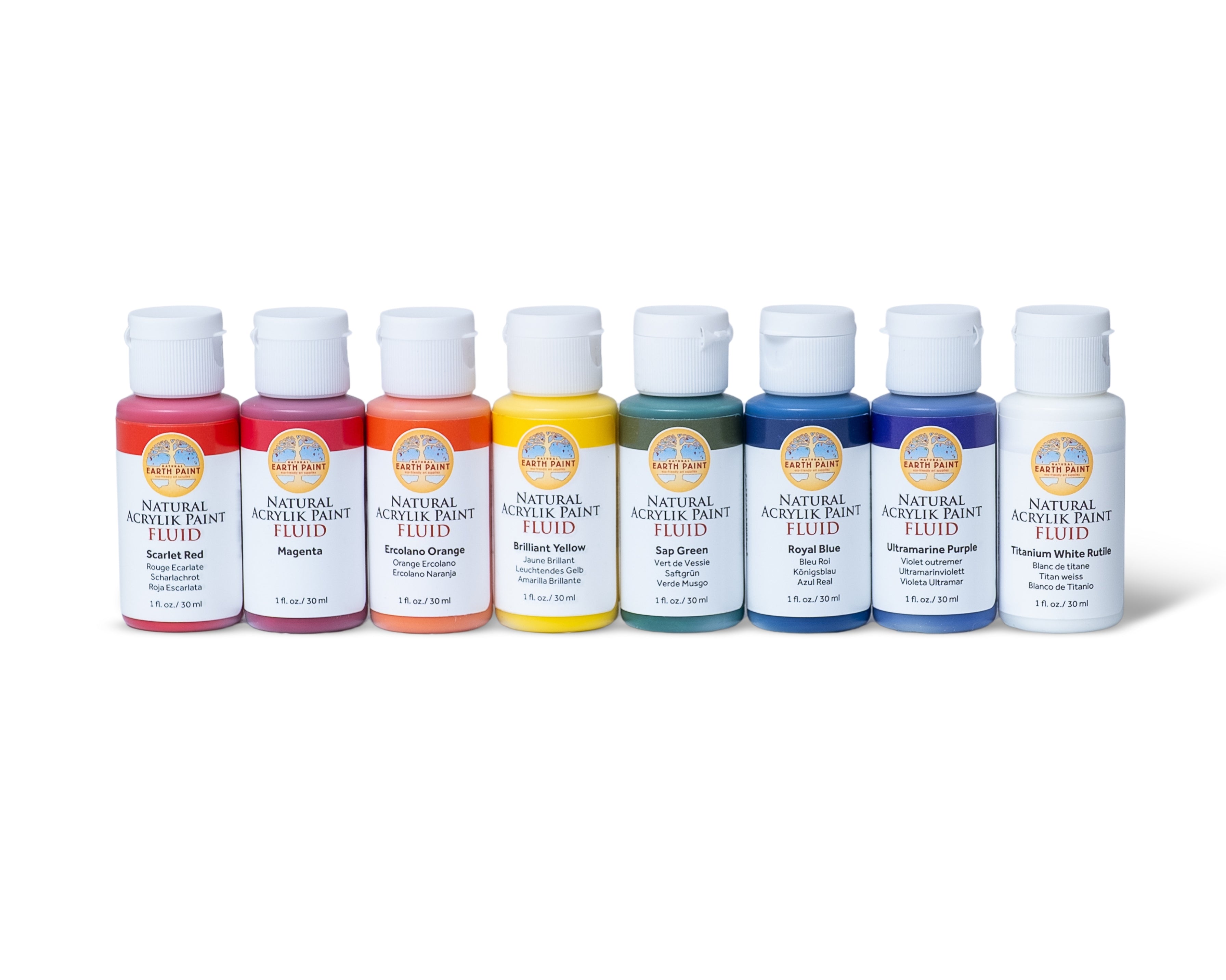 Fluid - Natural Acrylik Paint - Classic Studio Set