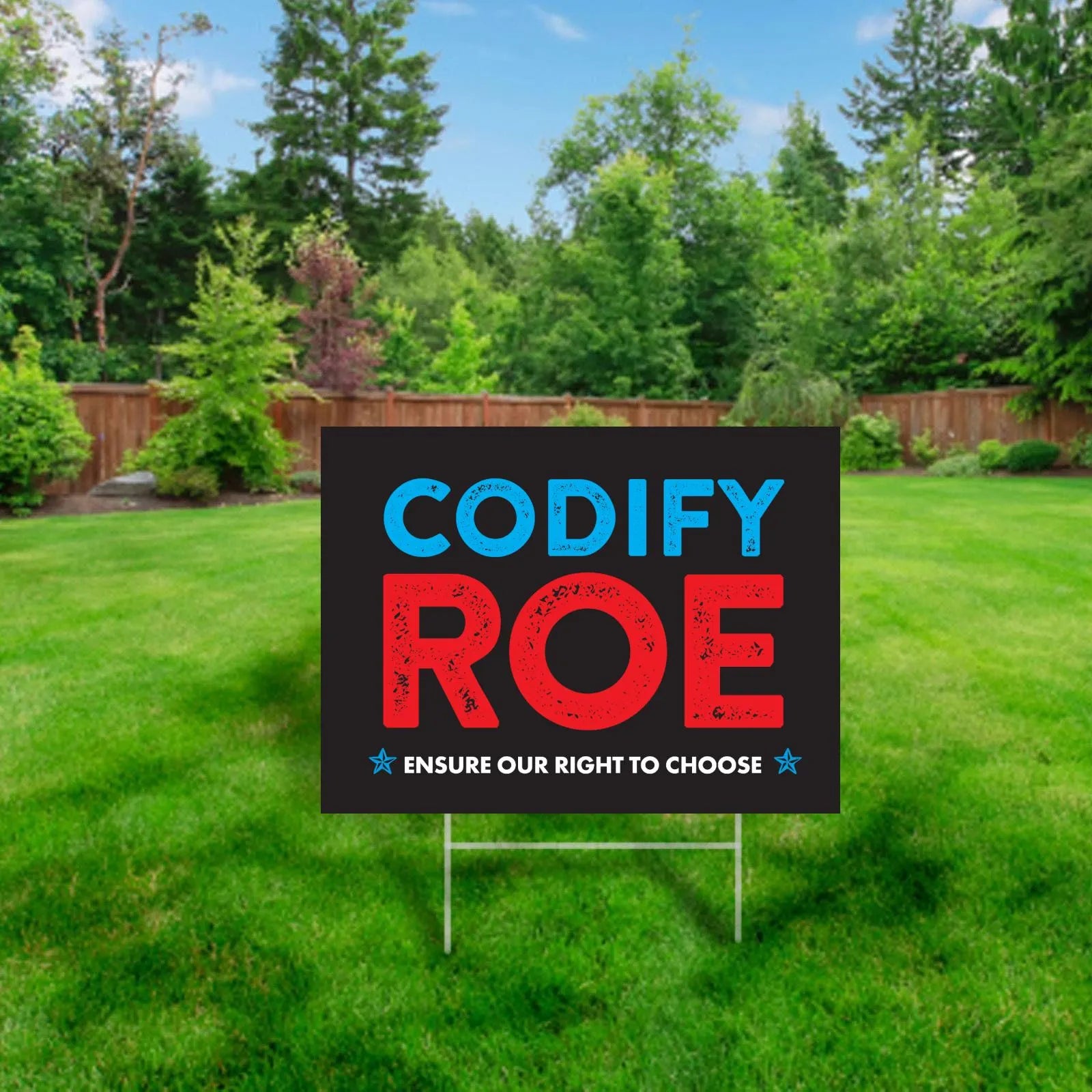 Codify Roe Yard Sign
