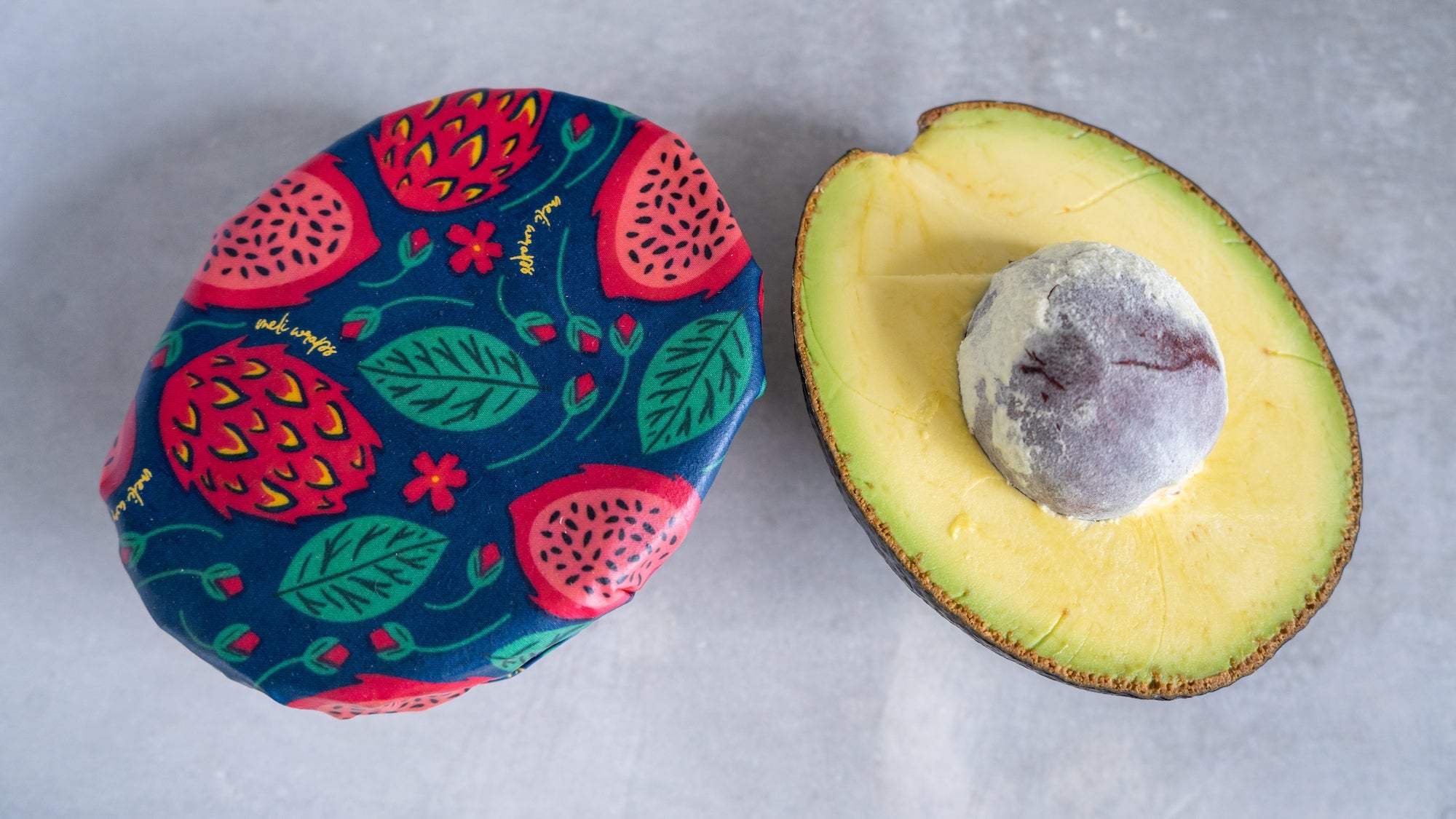 Beeswax Wrap Bulk Roll - Dragonfruit Print