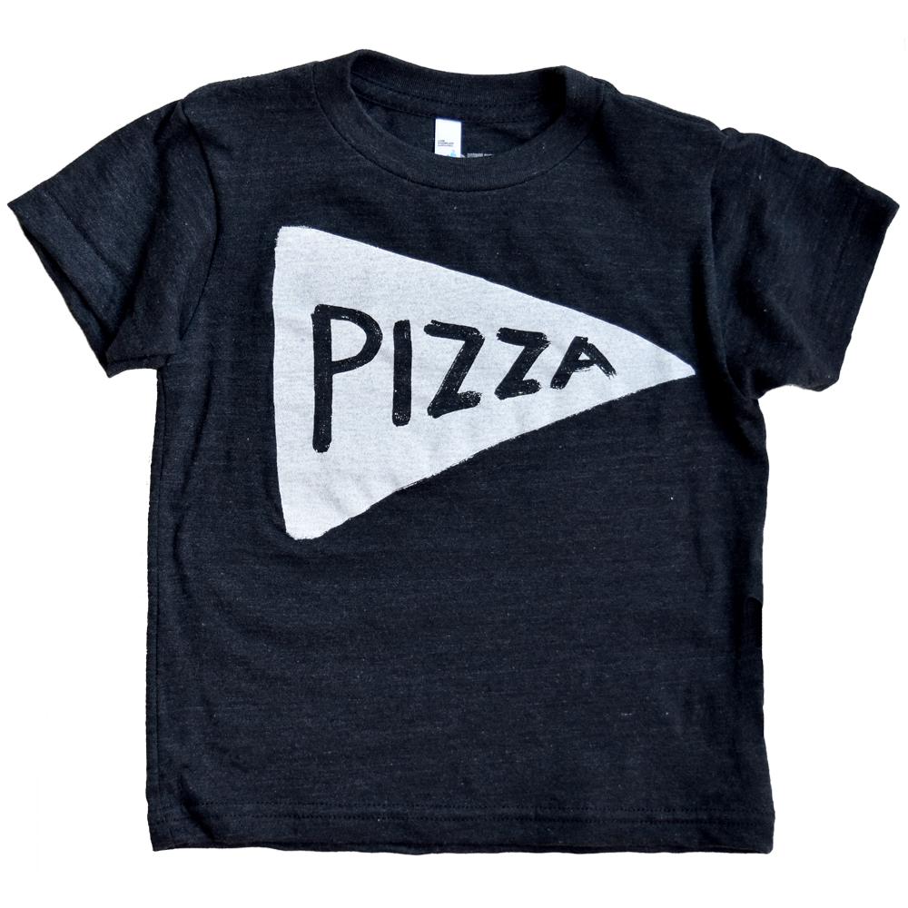 Funny Kids Pizza Graphic T-Shirt