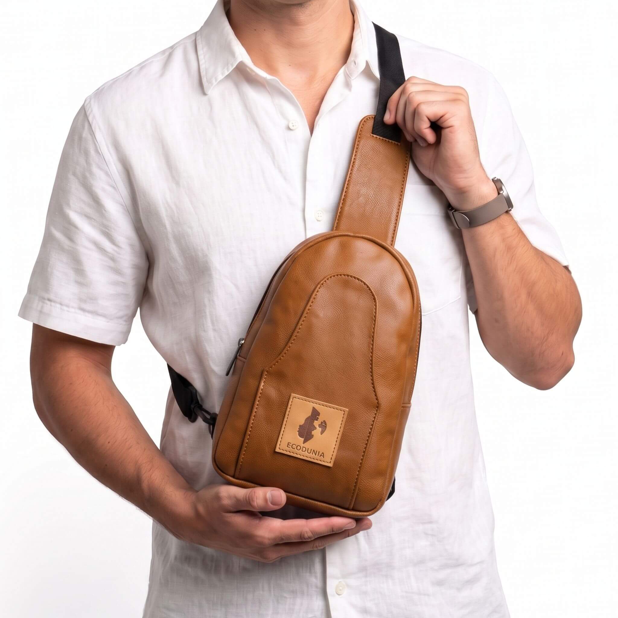 Small Vegan Leather Crossbody Sling Bag | Buru