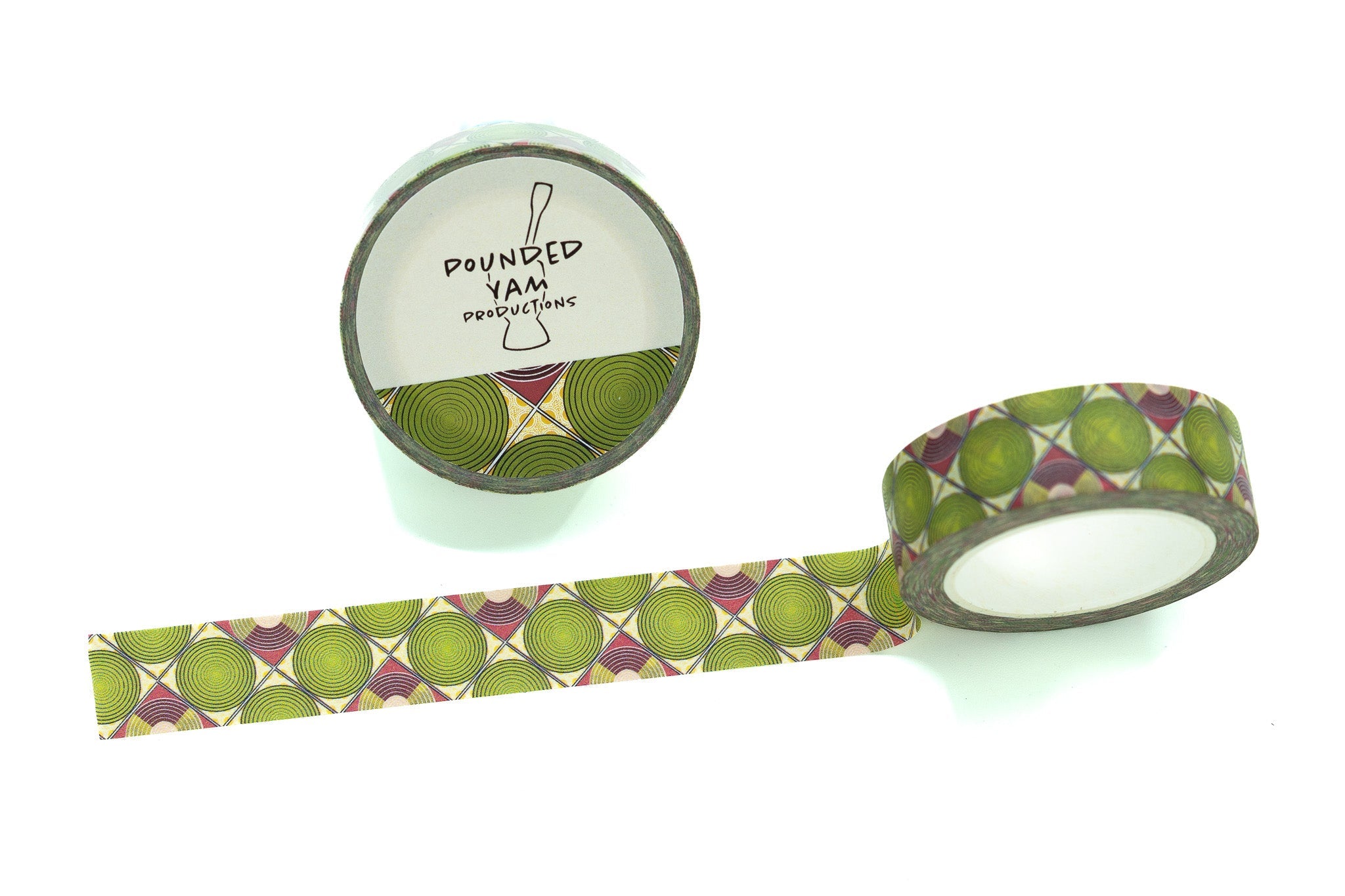 African Print Washi Tape - Discs (Ankara)