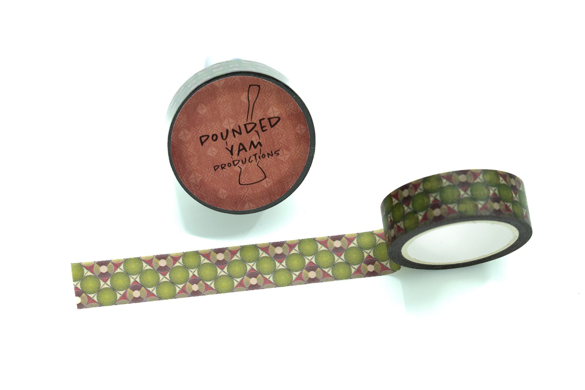 African Print Washi Tape - Discs (Ankara)