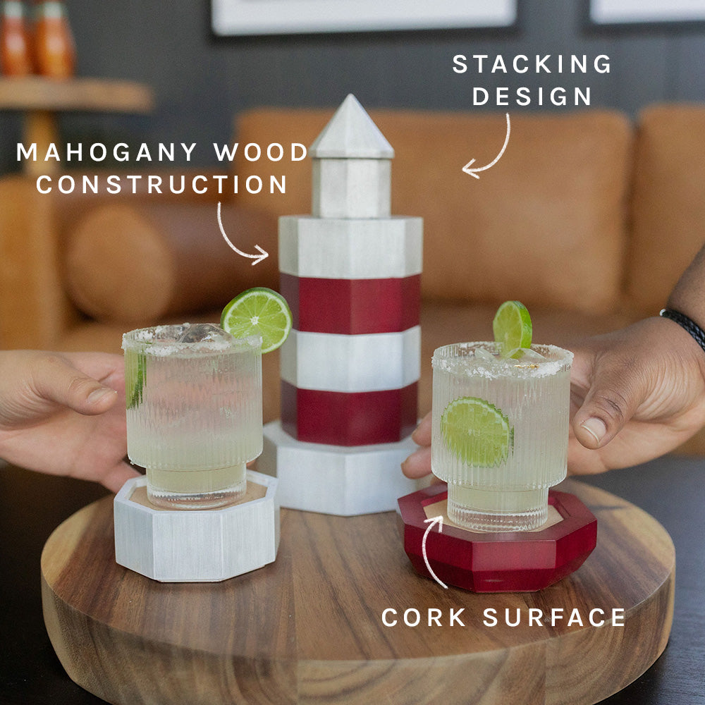 Lighthouse Stacking Coaster Set
