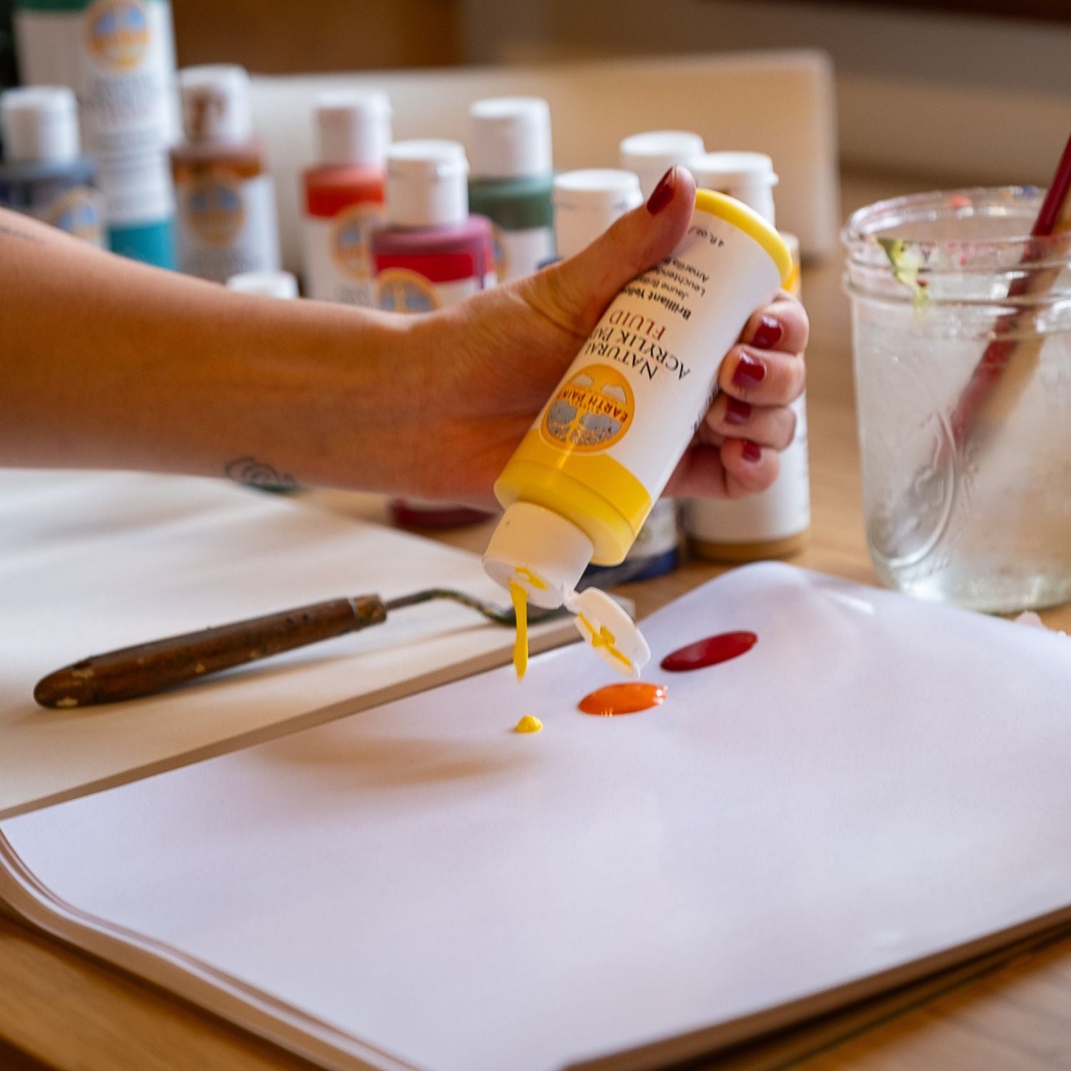 Fluid - Natural Acrylik Paint - Classic Studio Set