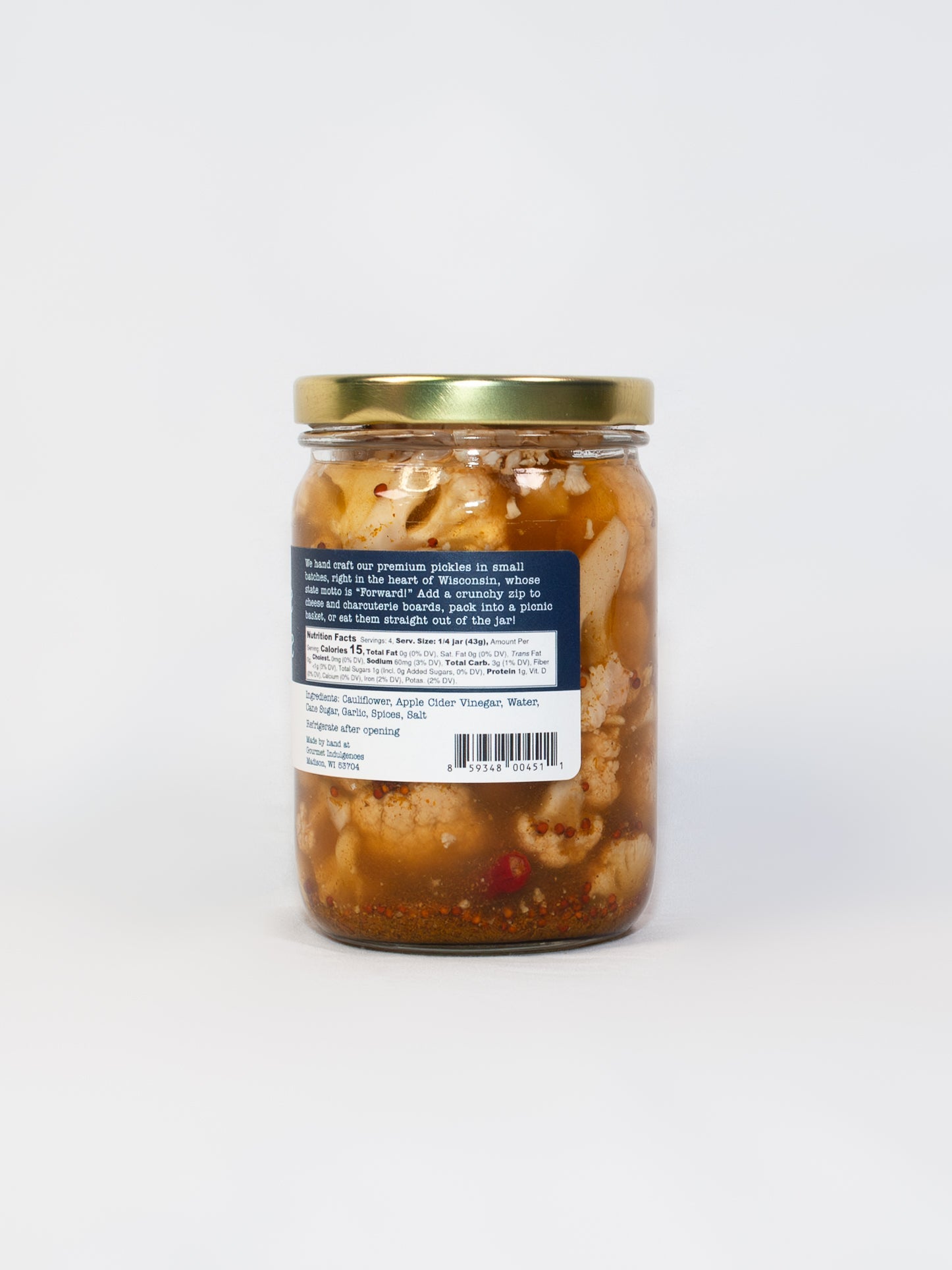 Pickled Curry Cauliflower