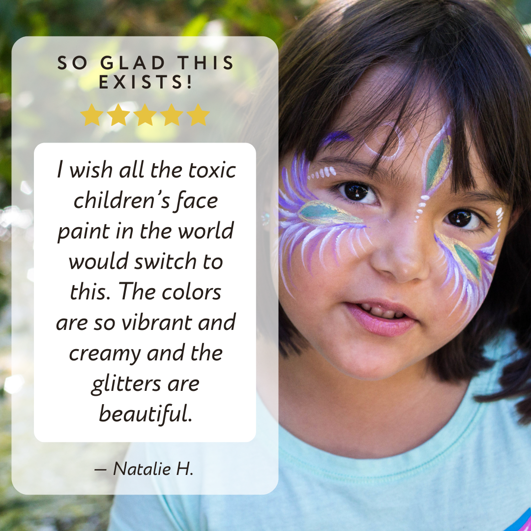 Deluxe Natural Face Paint & Eco Gltter Set