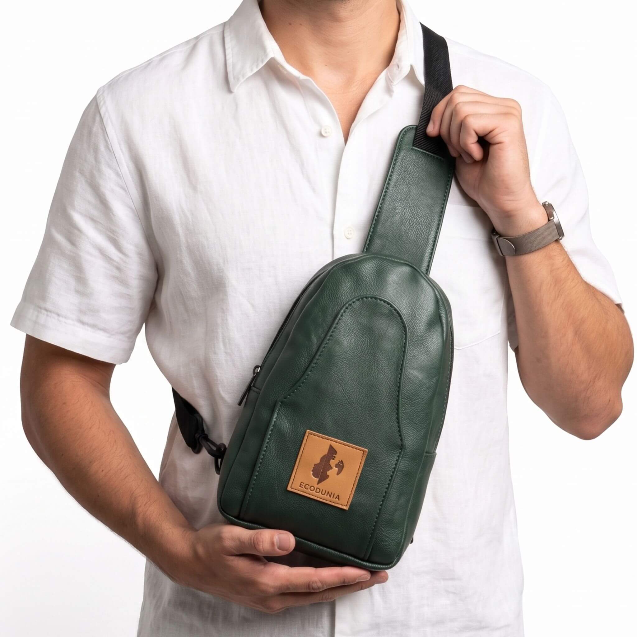 Small Vegan Leather Crossbody Sling Bag | Buru