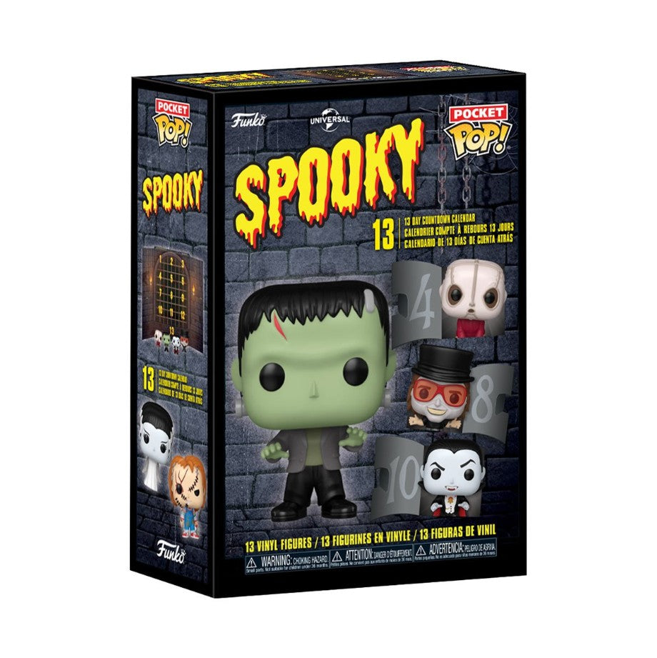 Universal Spooky 13-Day Countdown Funko Pocket Pop! Mini-Figure Calendar