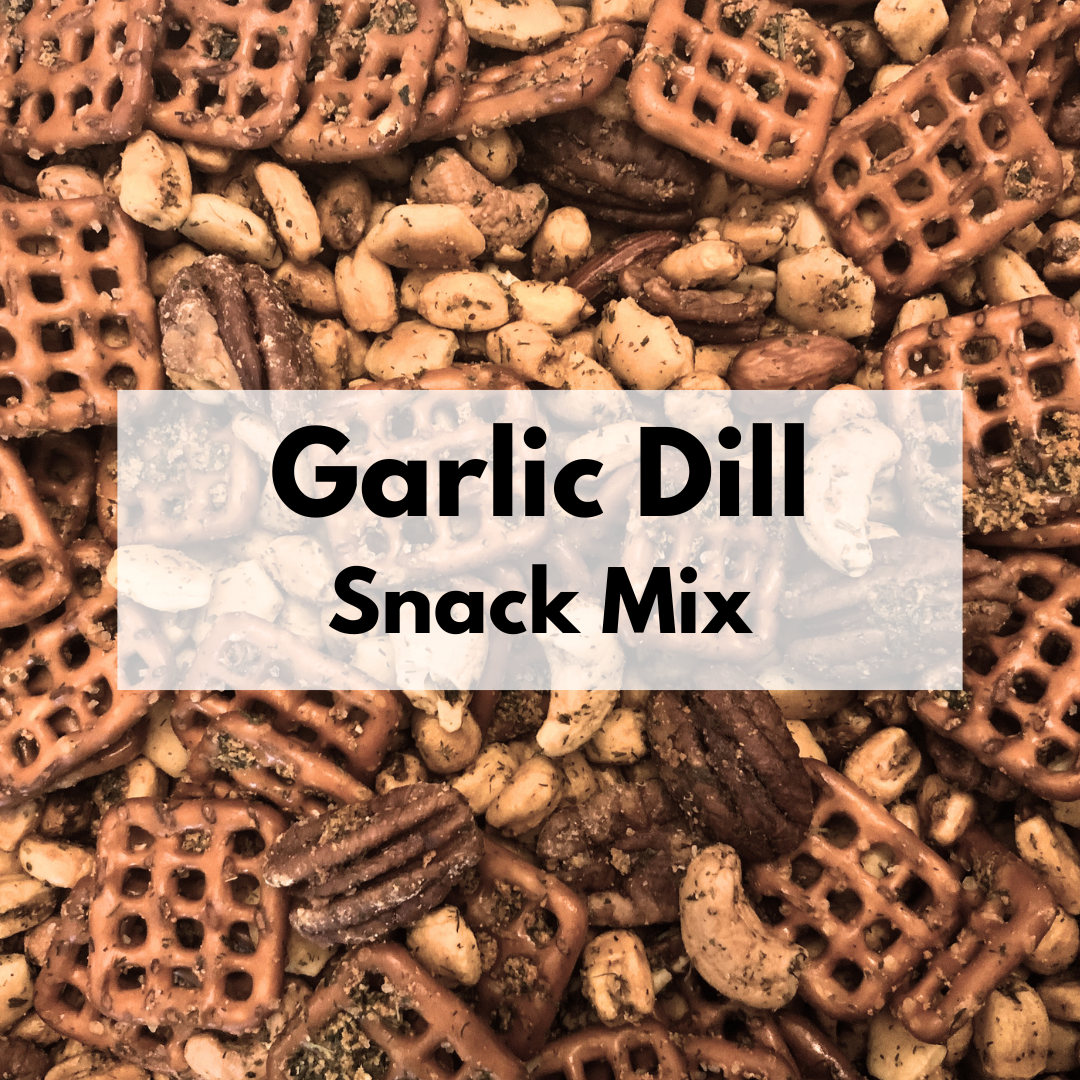 Garlic Dill Nutty Snack Mix