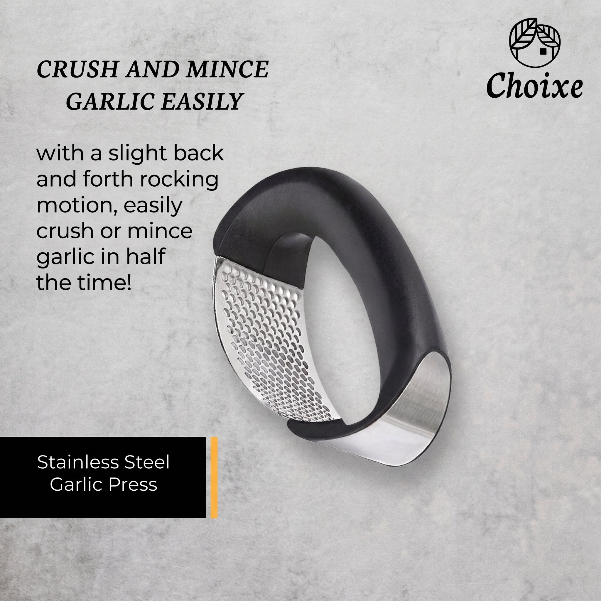 Stainless Steel Garlic Press