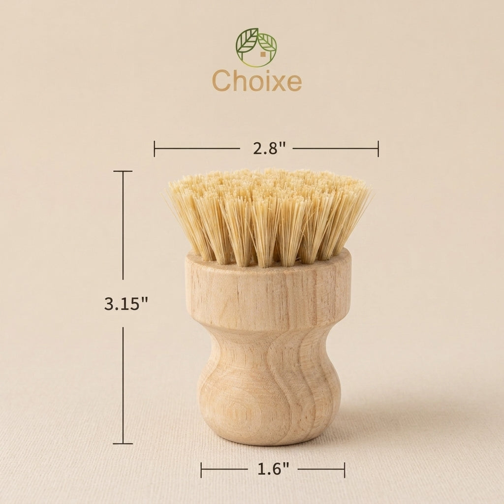 Bamboo Sisal Fiber Dish Brush