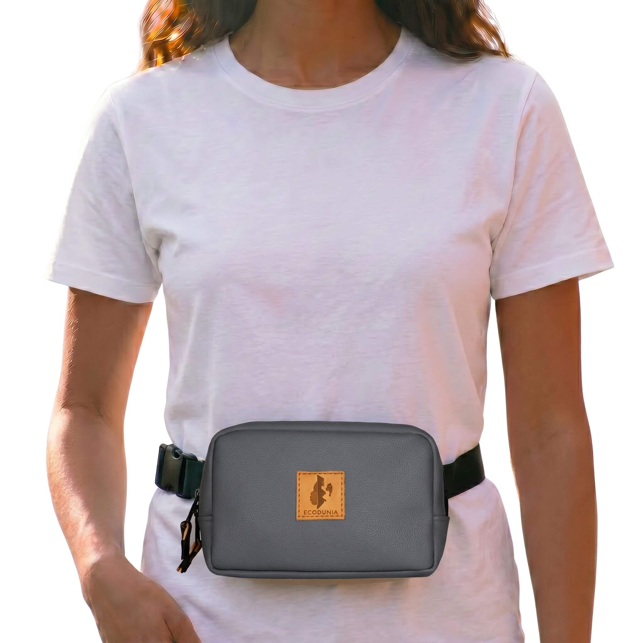 Vegan Leather Belt Bag, Crossbody Fanny Pack