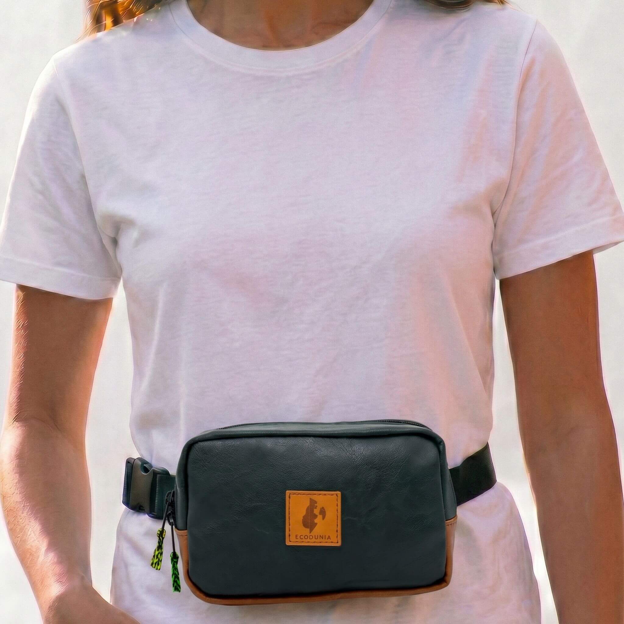 Vegan Leather Belt Bag, Crossbody Fanny Pack