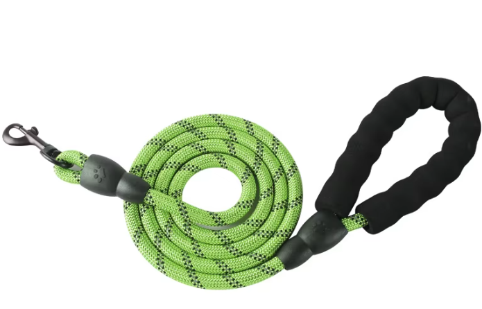 Leash: Reflective Nylon Dog Leash | 5ft | Comfort Handle | 8 Colors