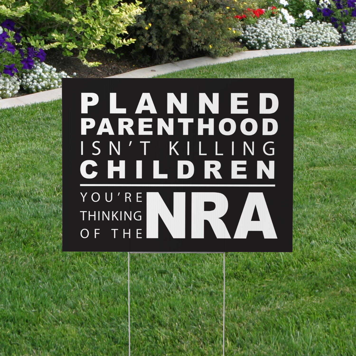 Gun Contol, Anti NRA, Pro Choice Yard Sign