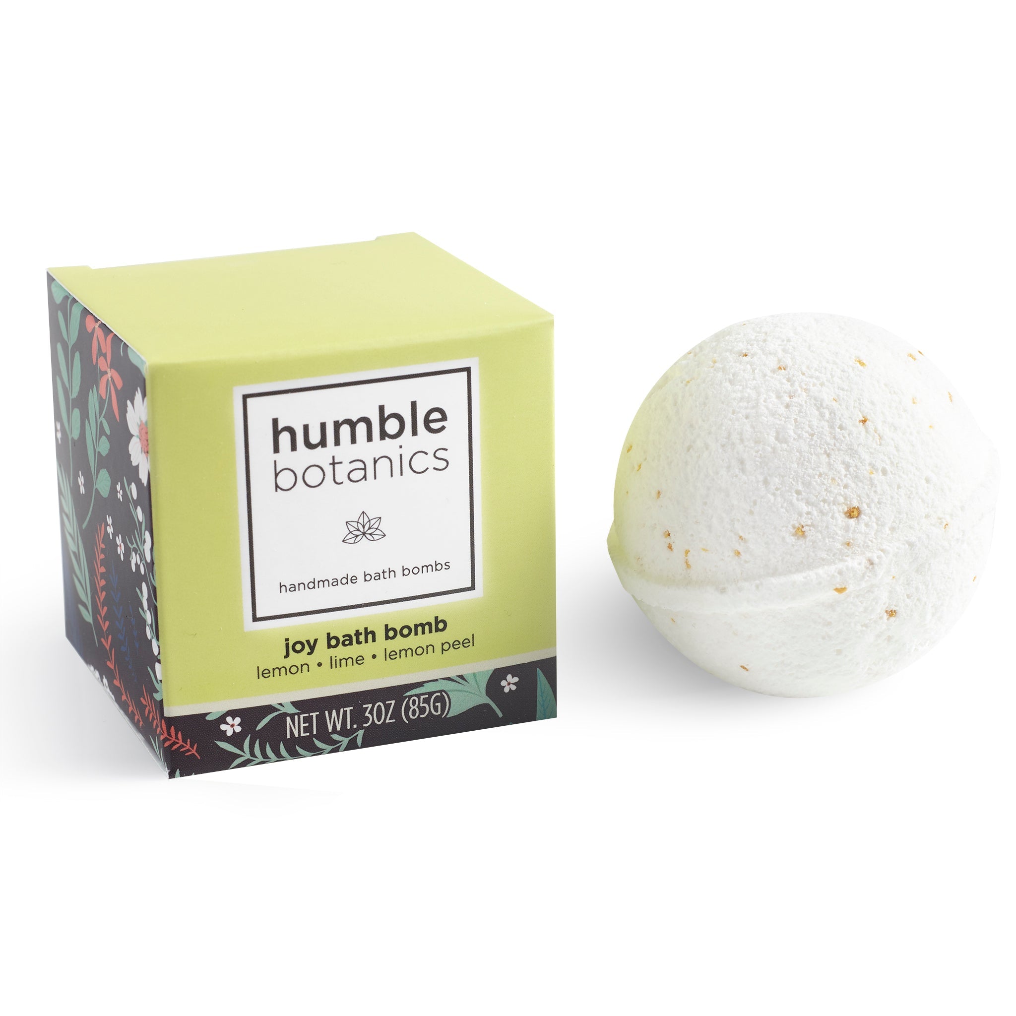 Energizing Joy Bath Bomb – Lemon, Lime & Lemon Peel (3oz)