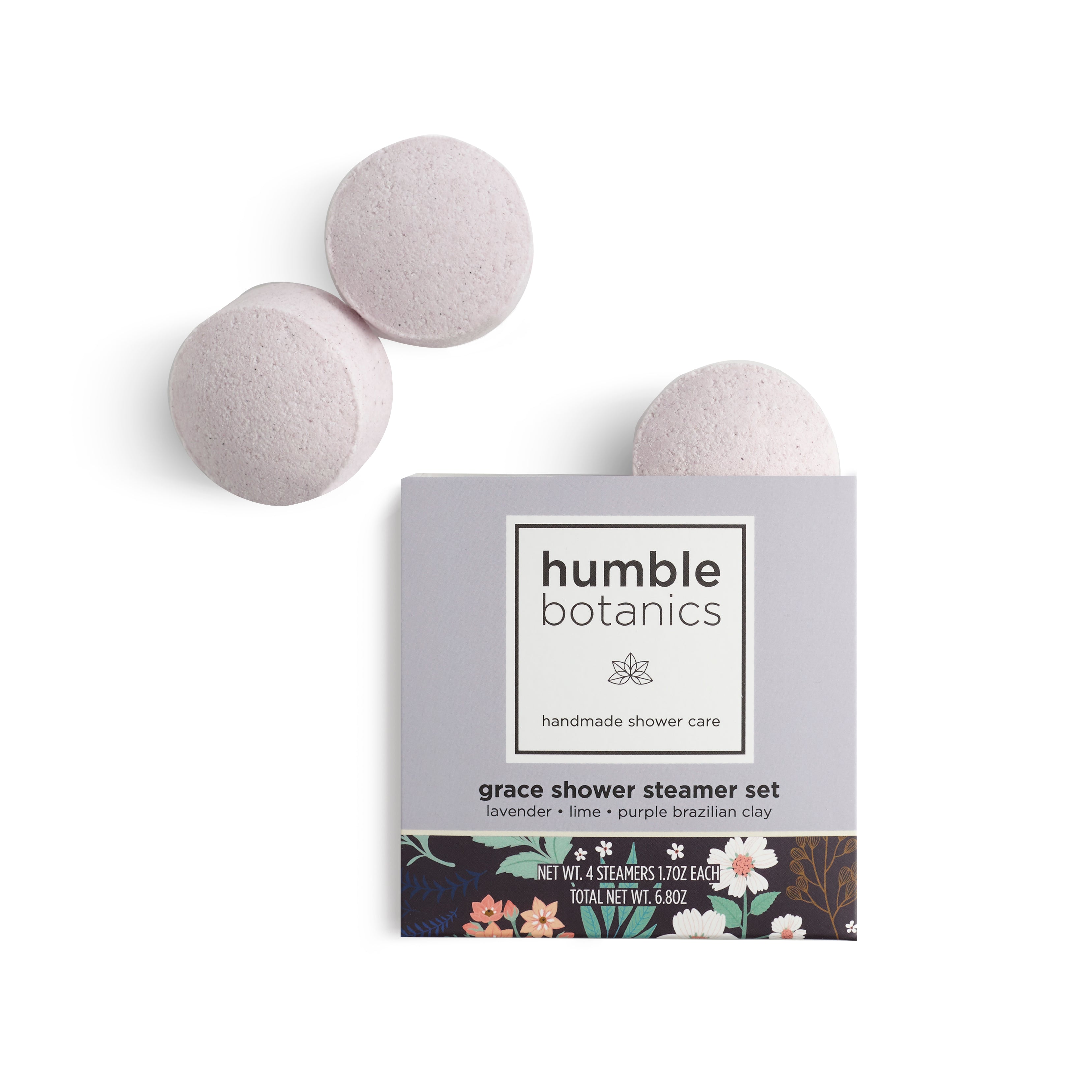 Grace Shower Steamer Set – Lavender & Lime Serenity