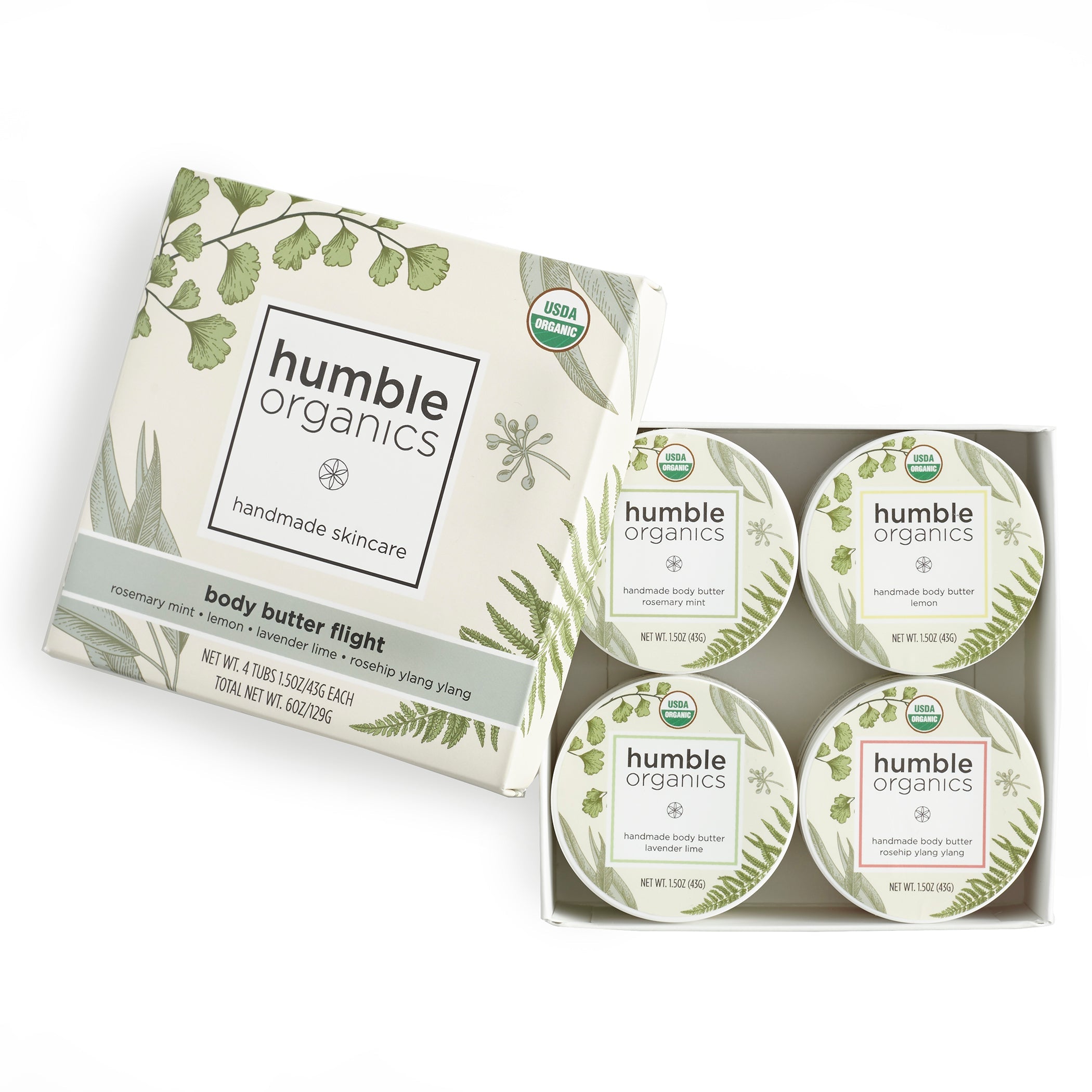 Organic Body Butter Flight – Nourishing Skincare Sampler Set