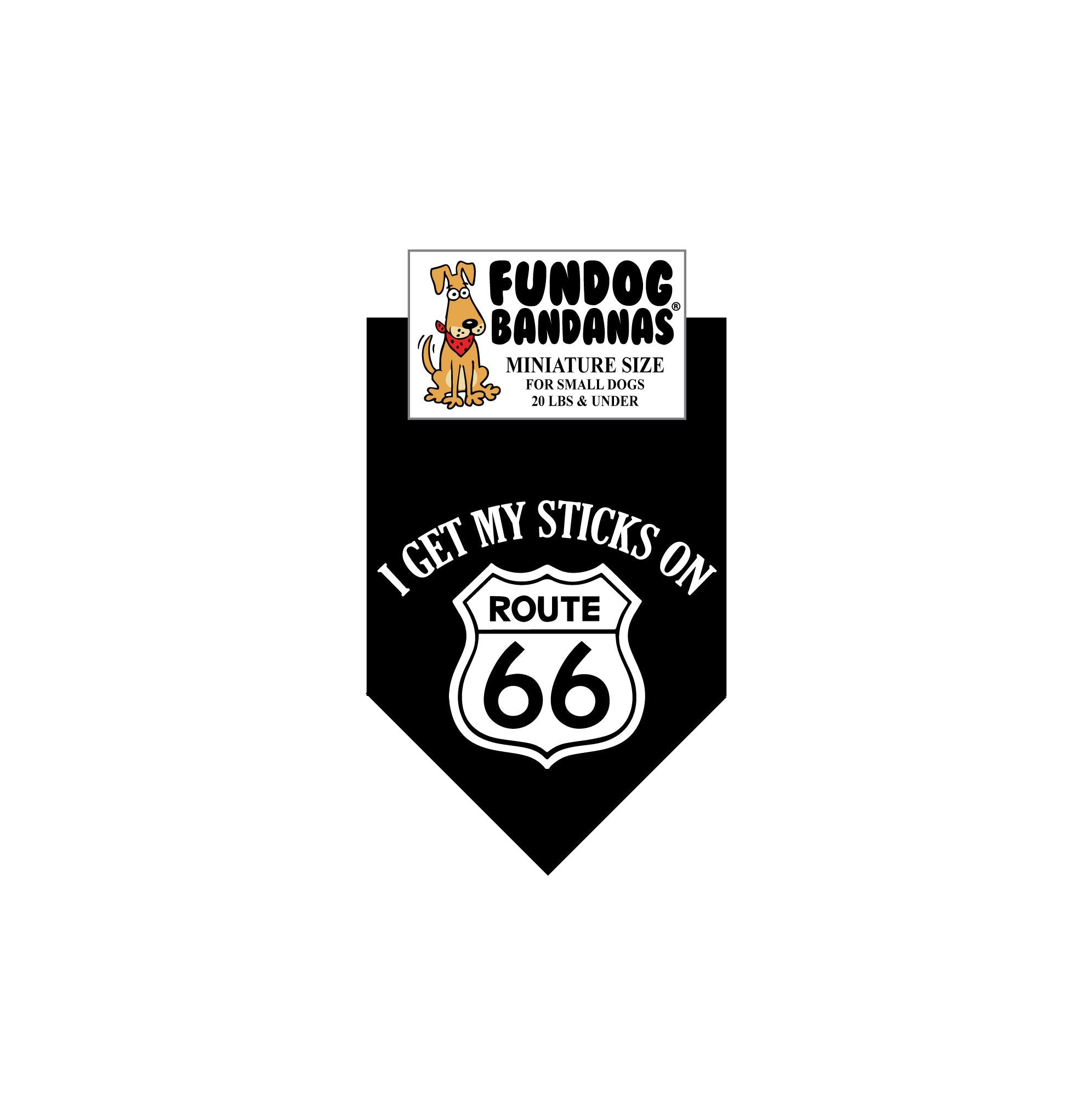 I Get My Sticks on Route 66 Bandana