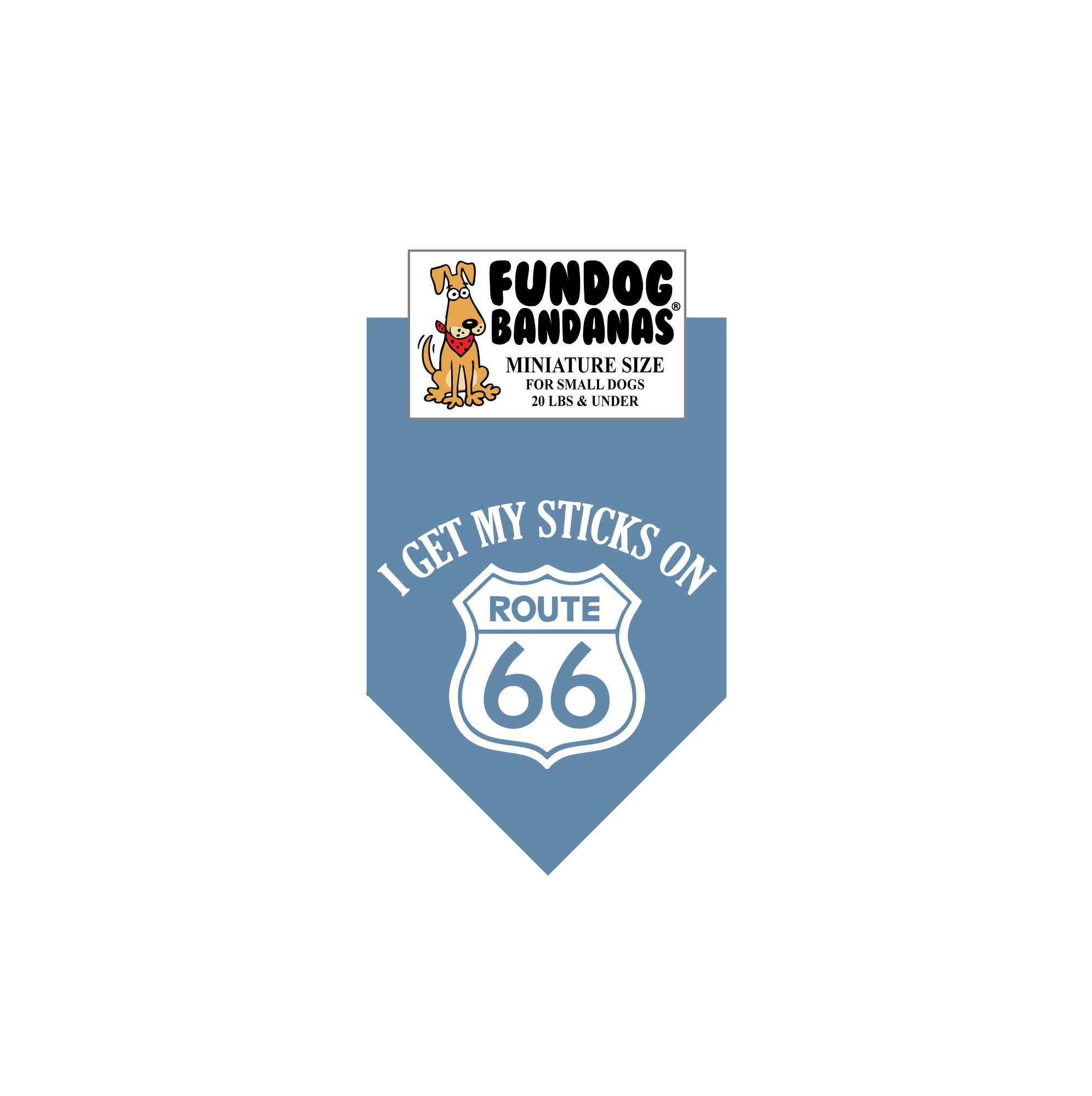 I Get My Sticks on Route 66 Bandana