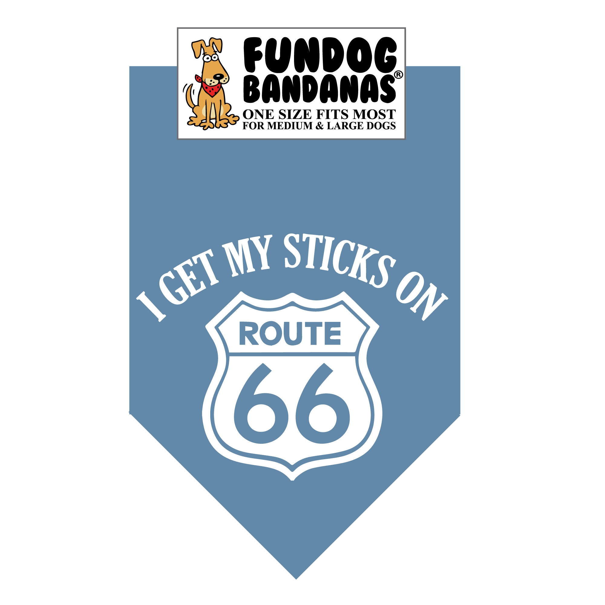 I Get My Sticks on Route 66 Bandana