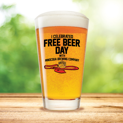 Free Beer Day Pint Glass