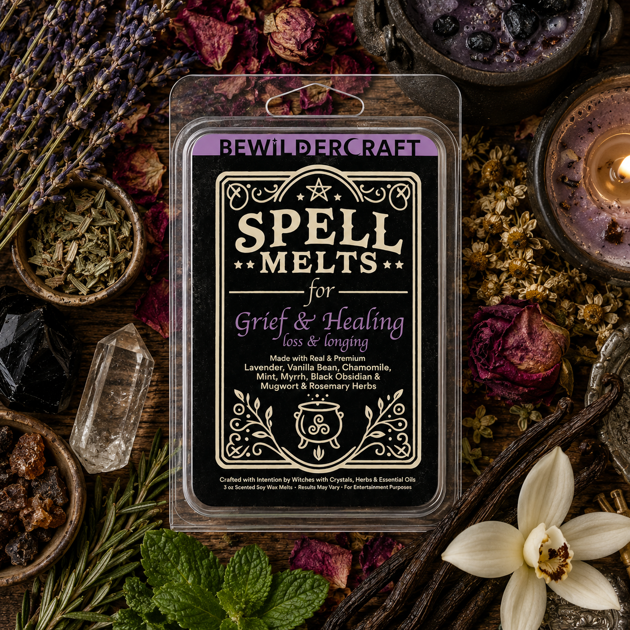 Spell Melts for Grief & Healing Wax Melts