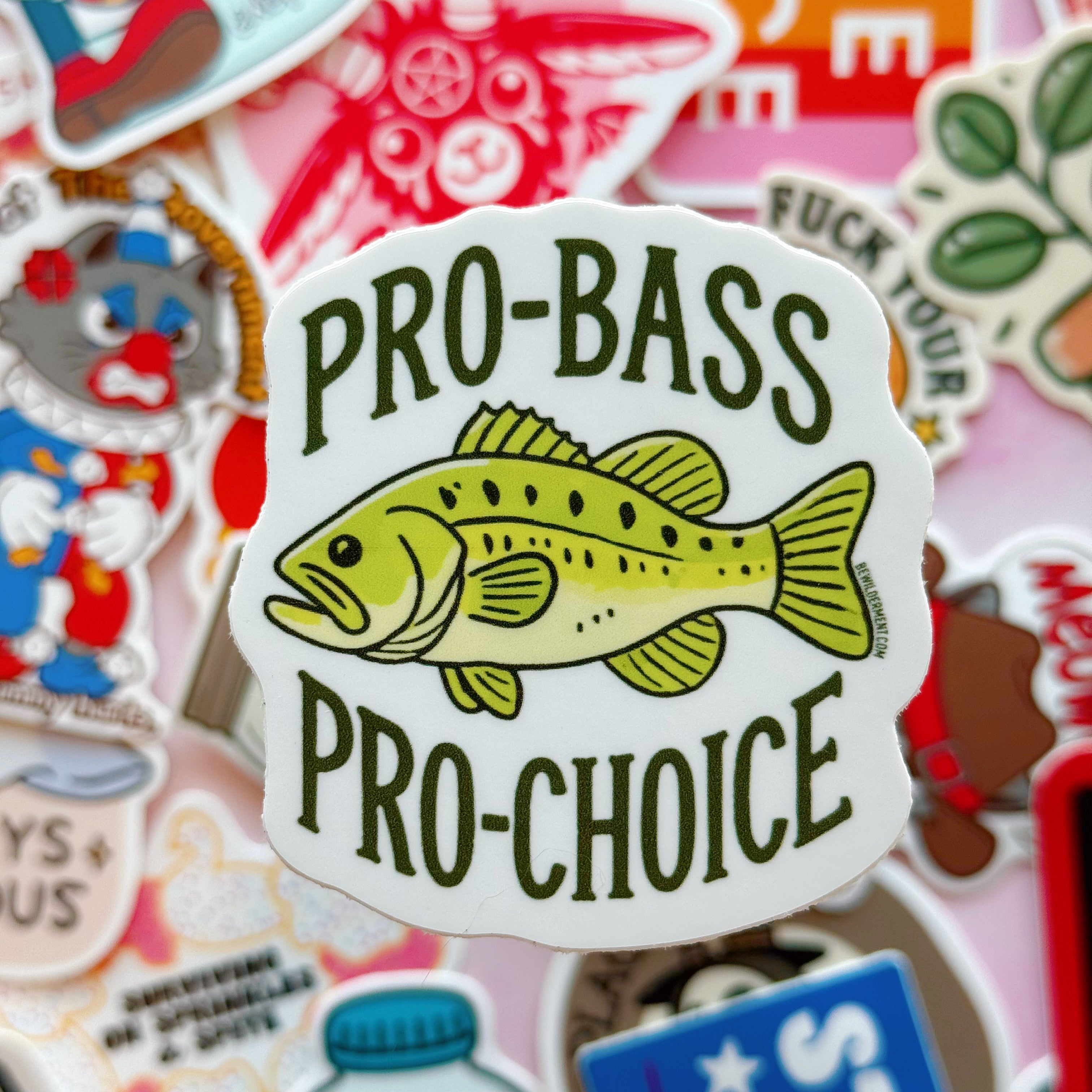 Pro-Bass Pro-Choice Vinyl Sticker