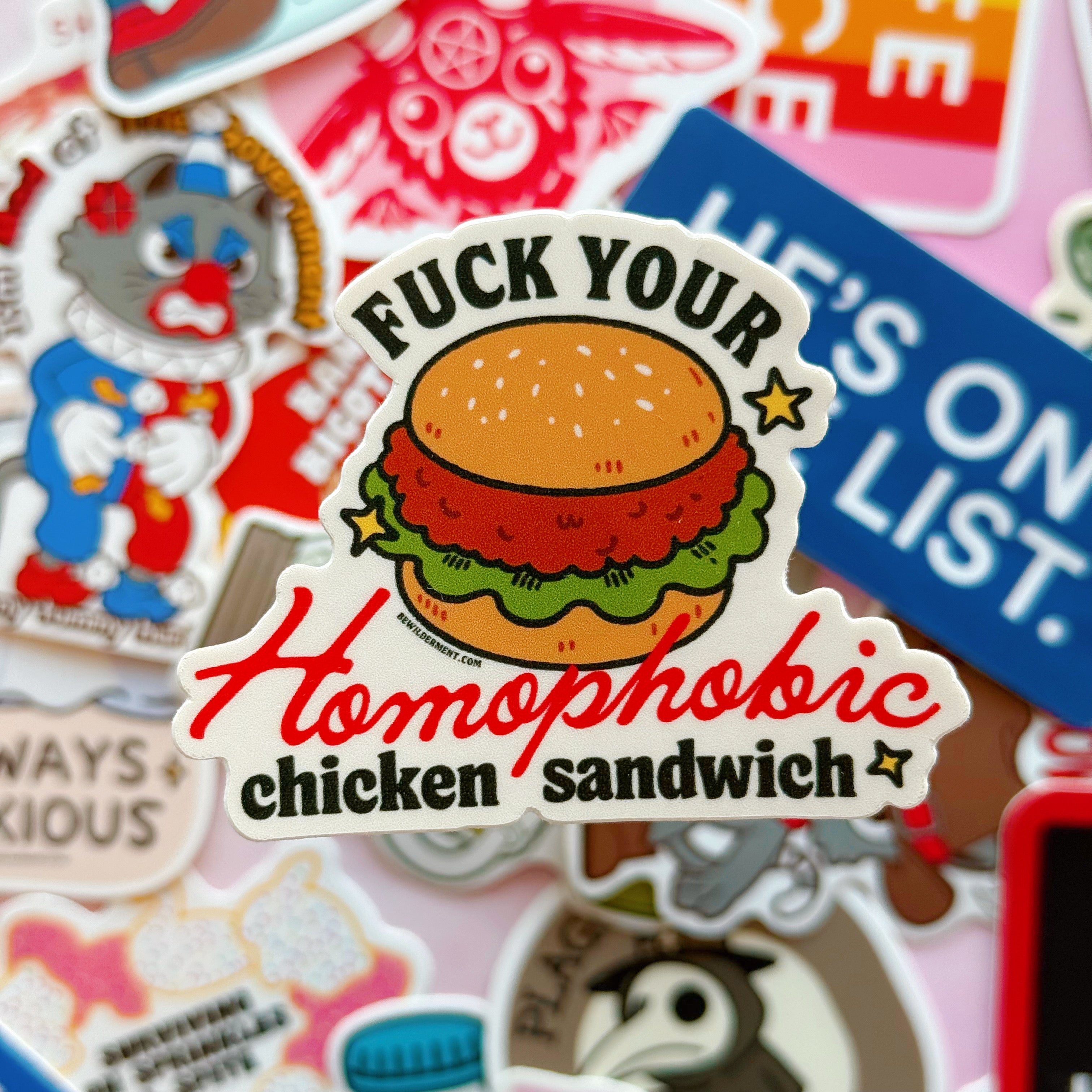 Chicken Sandwich Vinyl Sticker