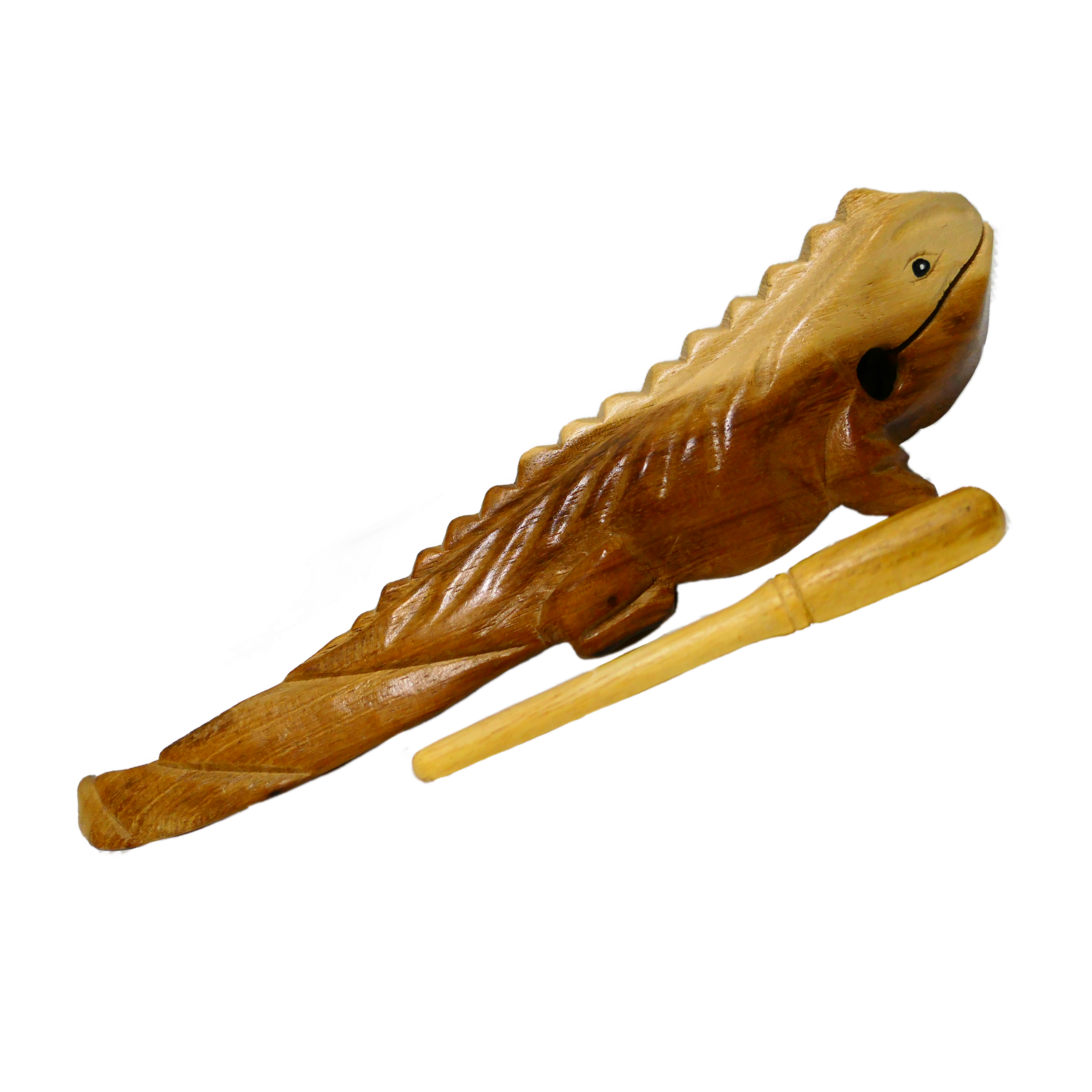 11" Wooden Musical Iguana Percussion Instrument