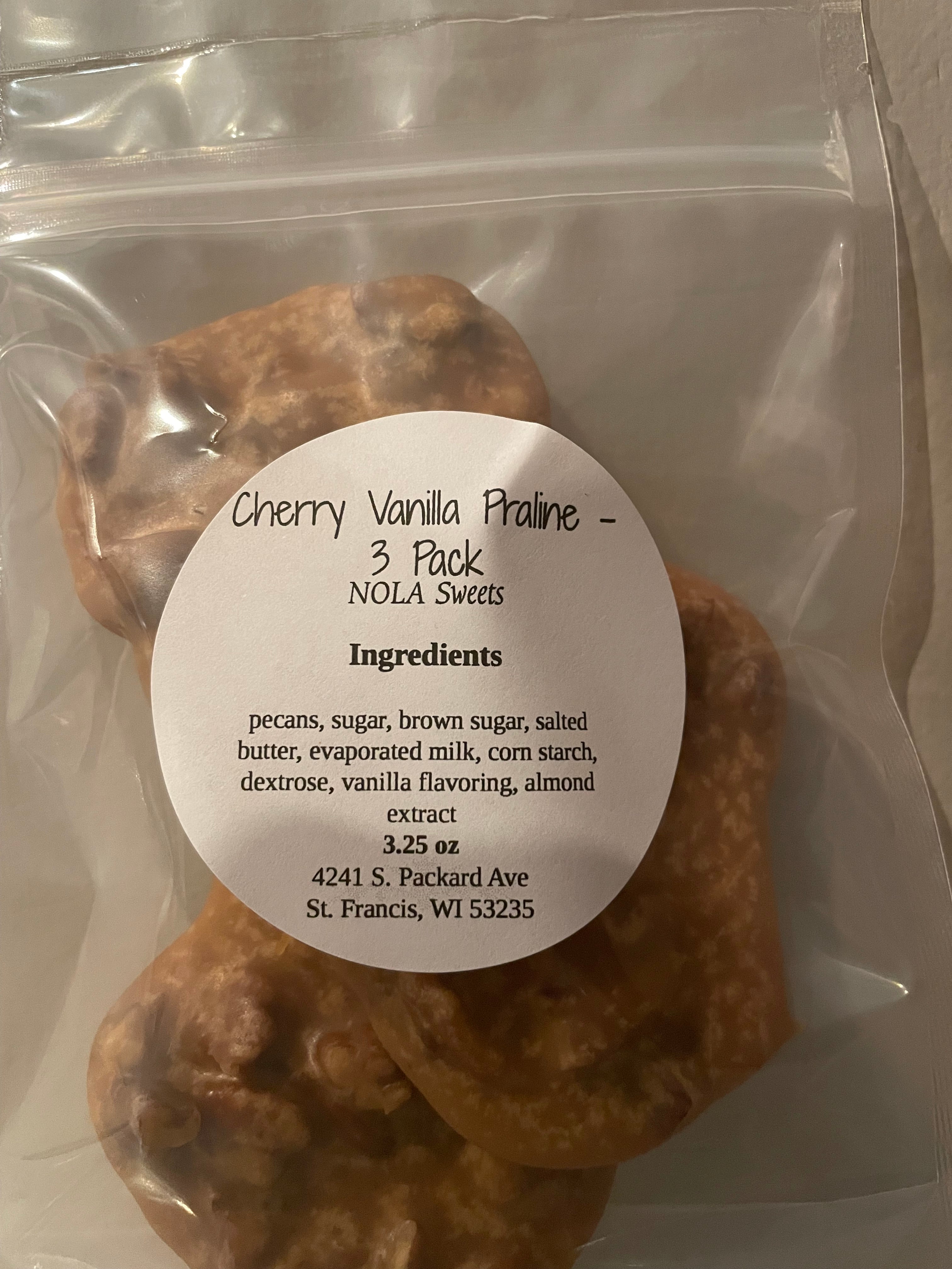 Cherry Vanilla Praline - 3 Pack