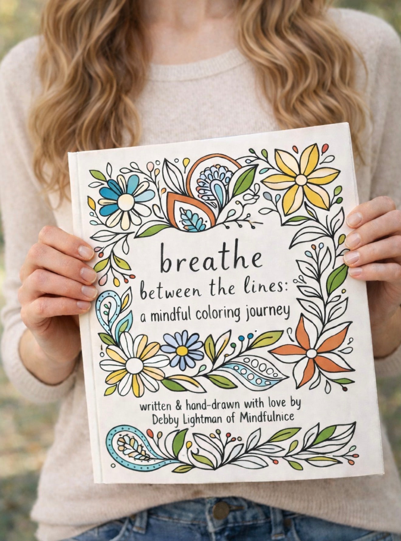 Breathe Between The Lines: a mindful coloring book