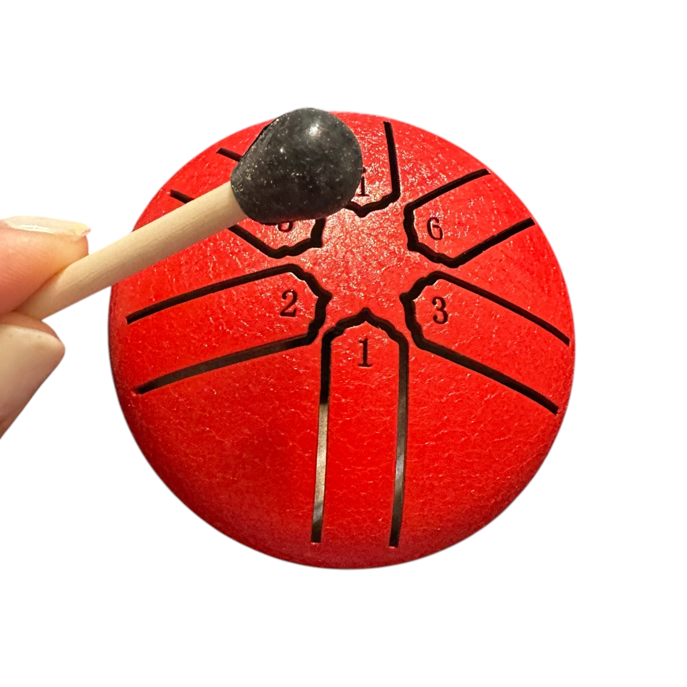 mini-steel-rain-drum-3-inch-percussion-instrument-with-mallet-red