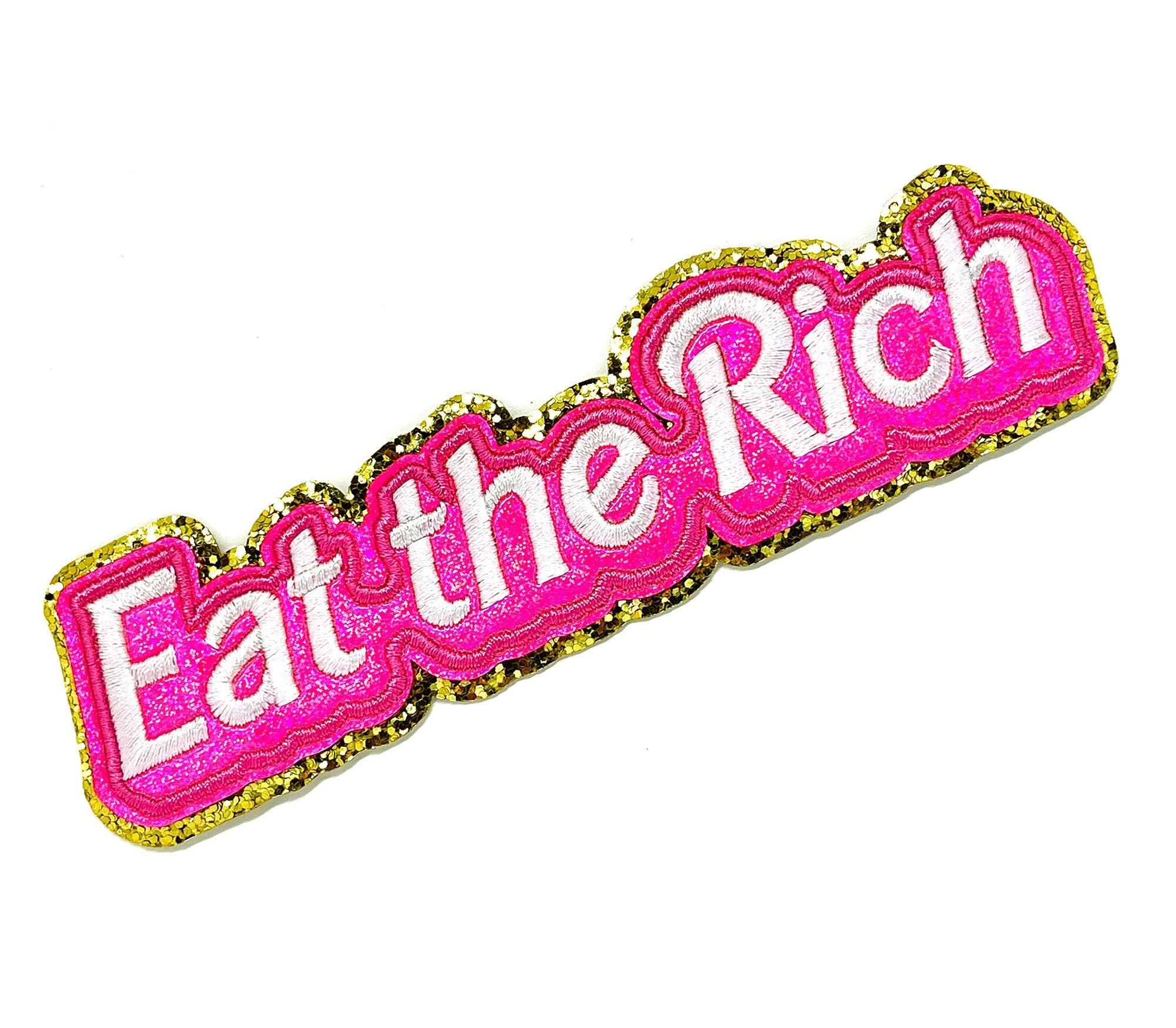 Eat the Rich Glitter Patch