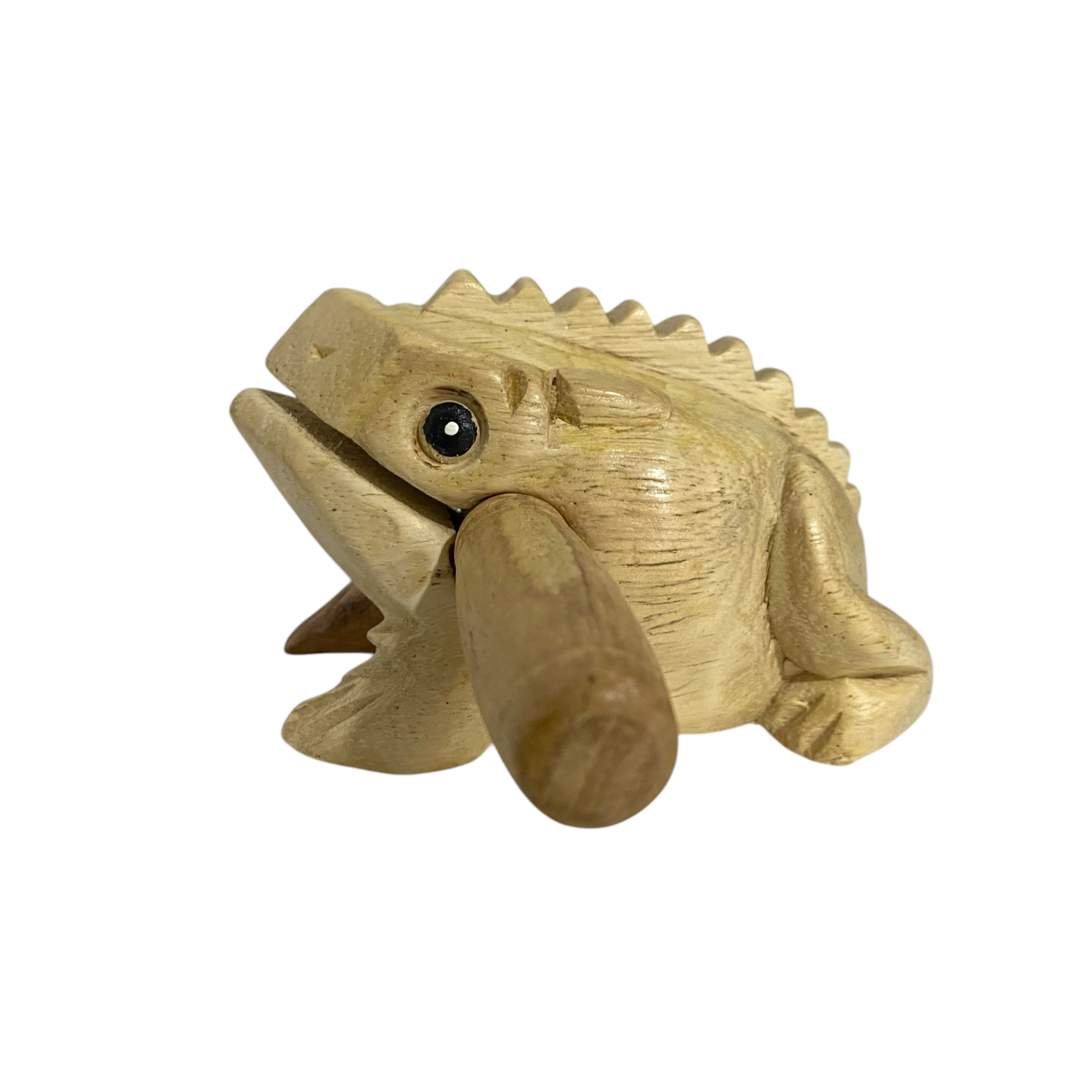 4" Natural Wooden Musical Frog Percussion Instrument