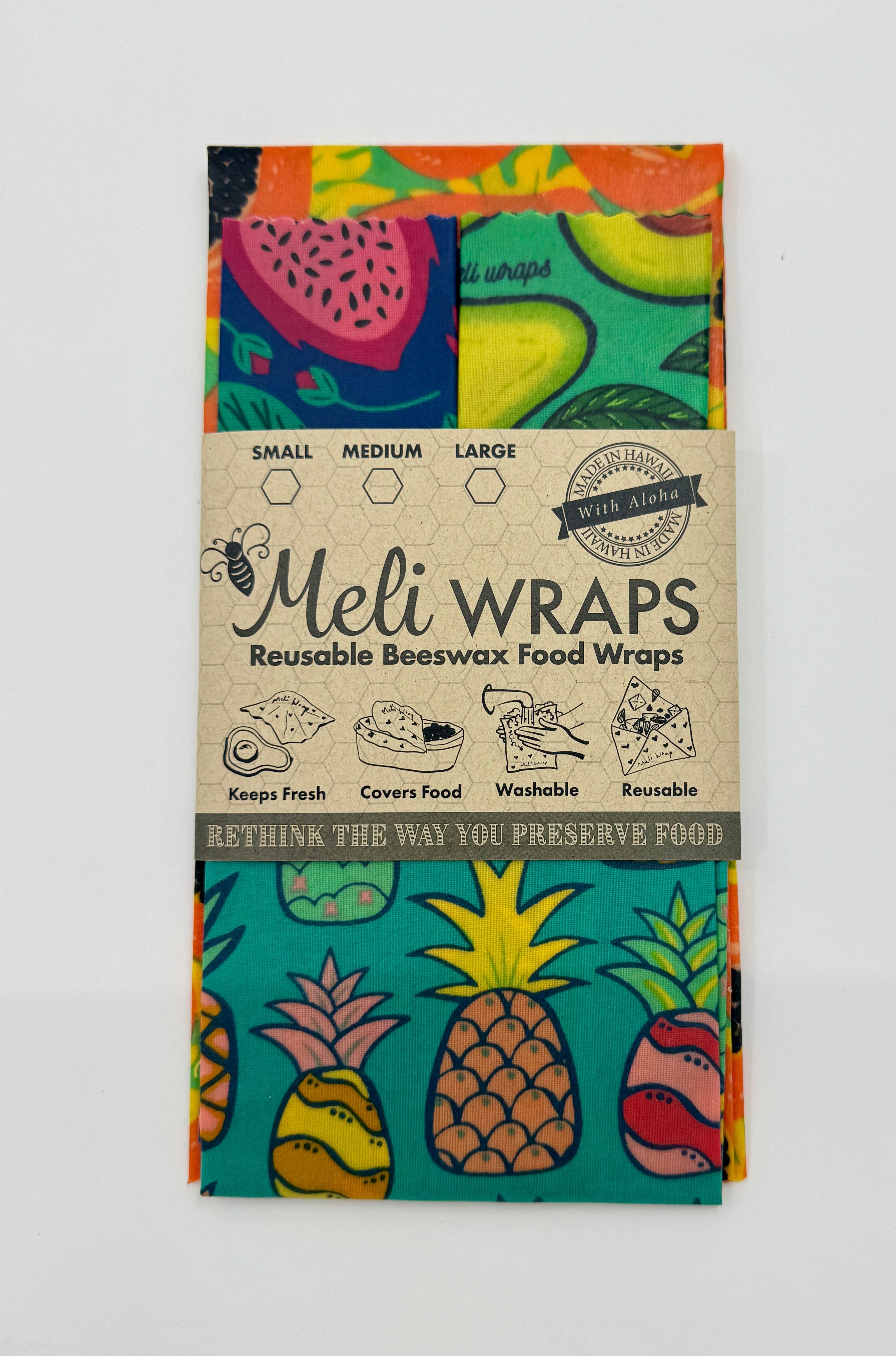 Beeswax Wrap Variety Pack - Fruit Print