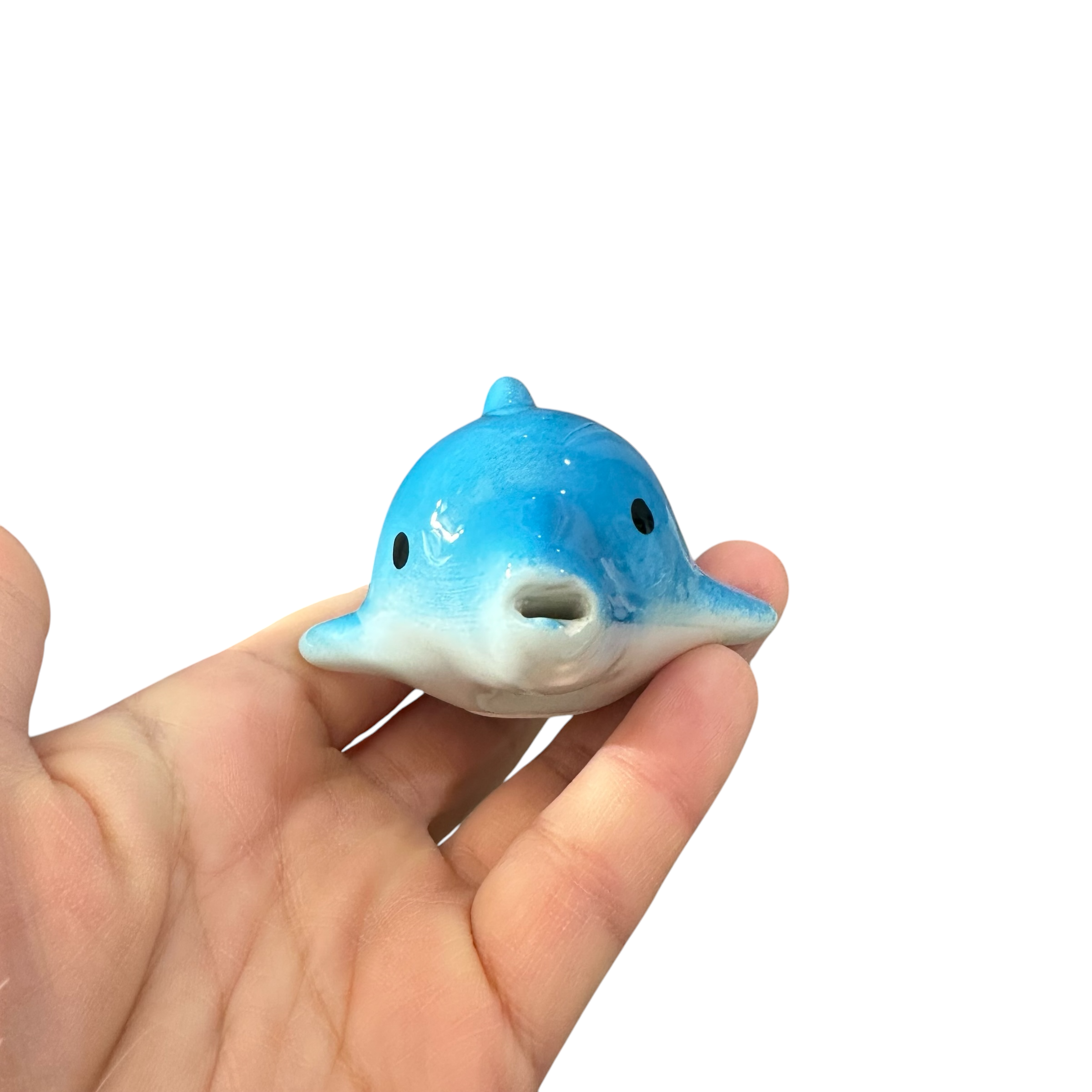 Ceramic Dolphin Ocarina Sky Blue