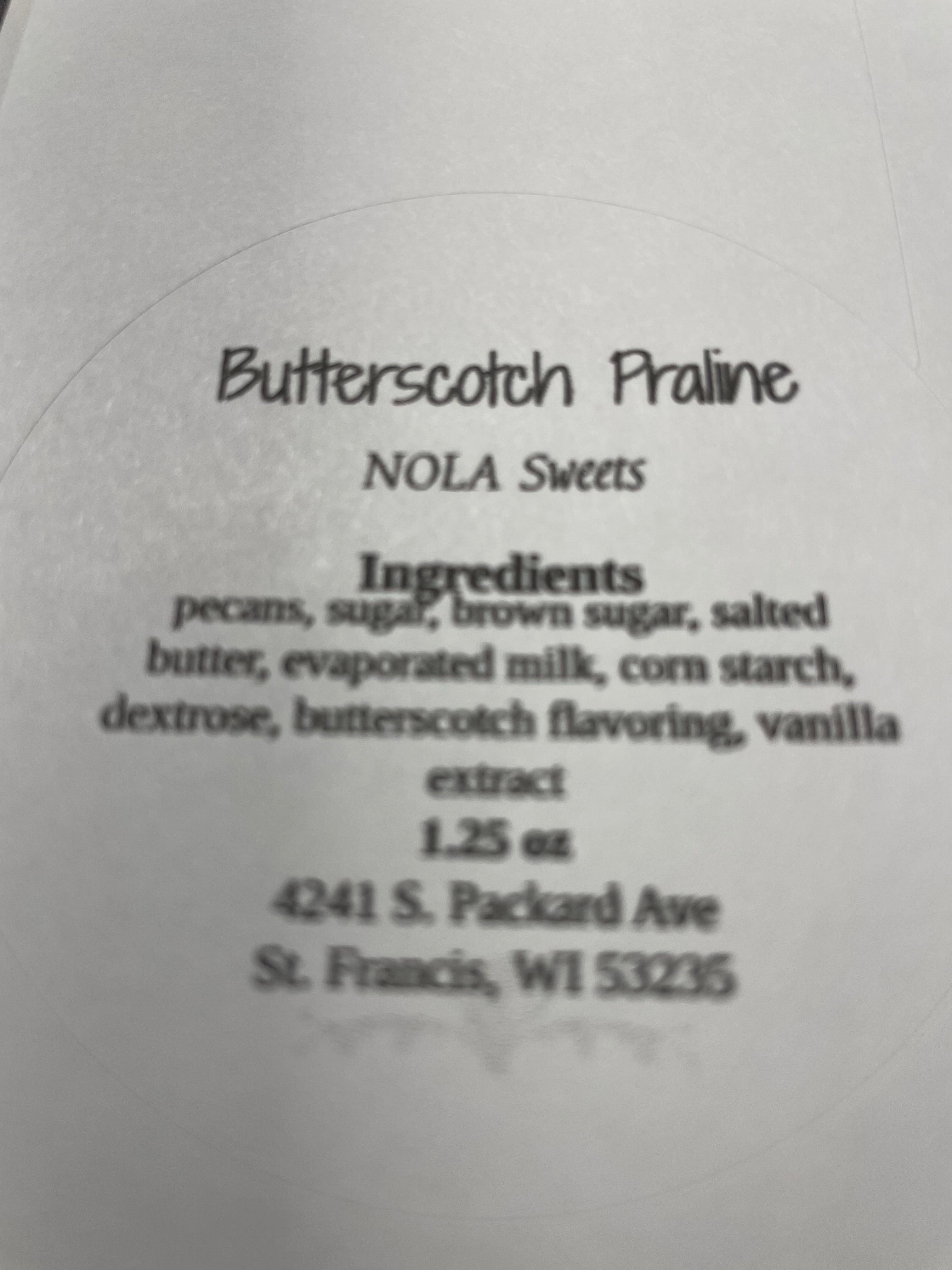 Butterscotch Praline