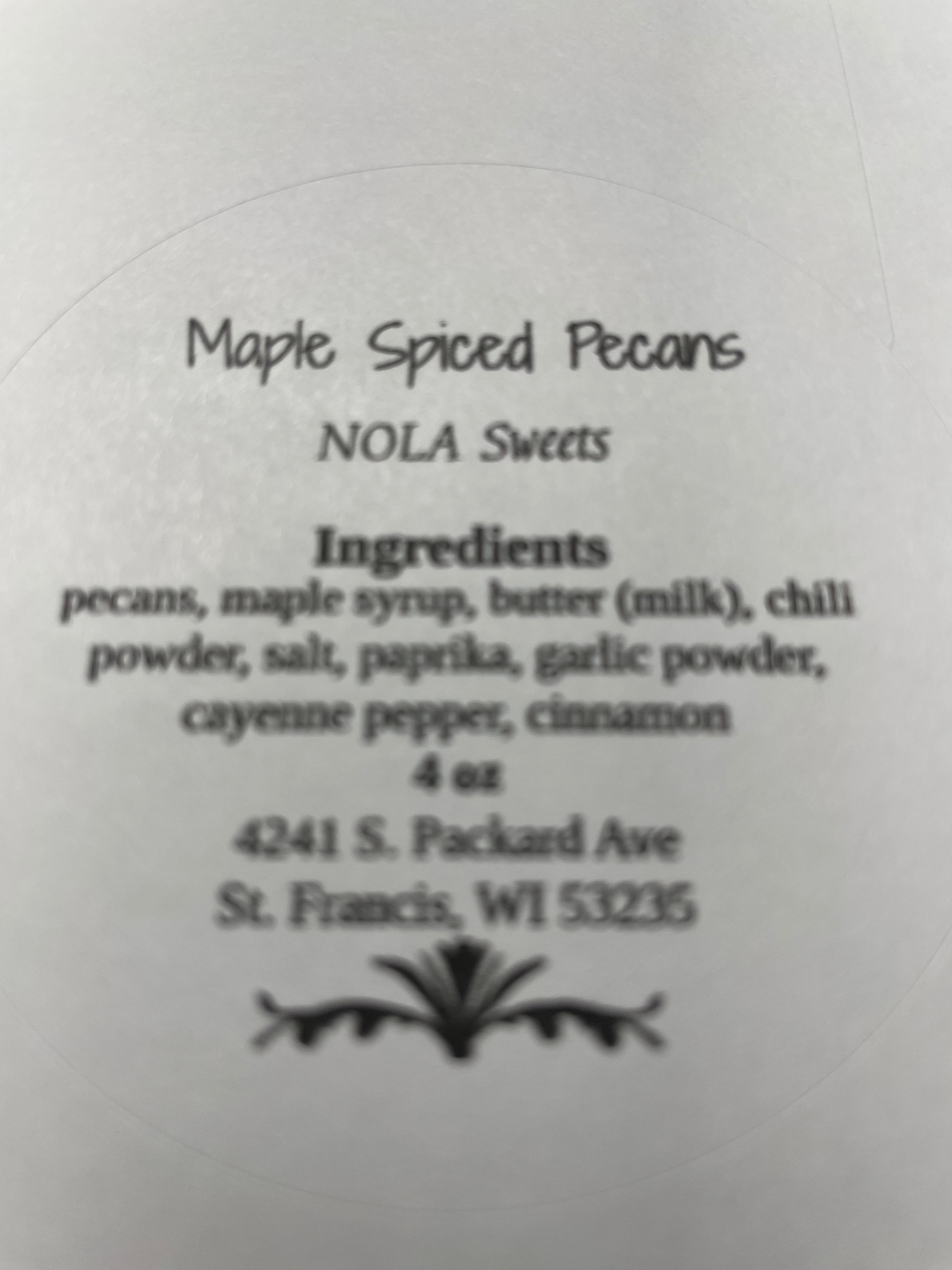 Maple Spiced Pecans