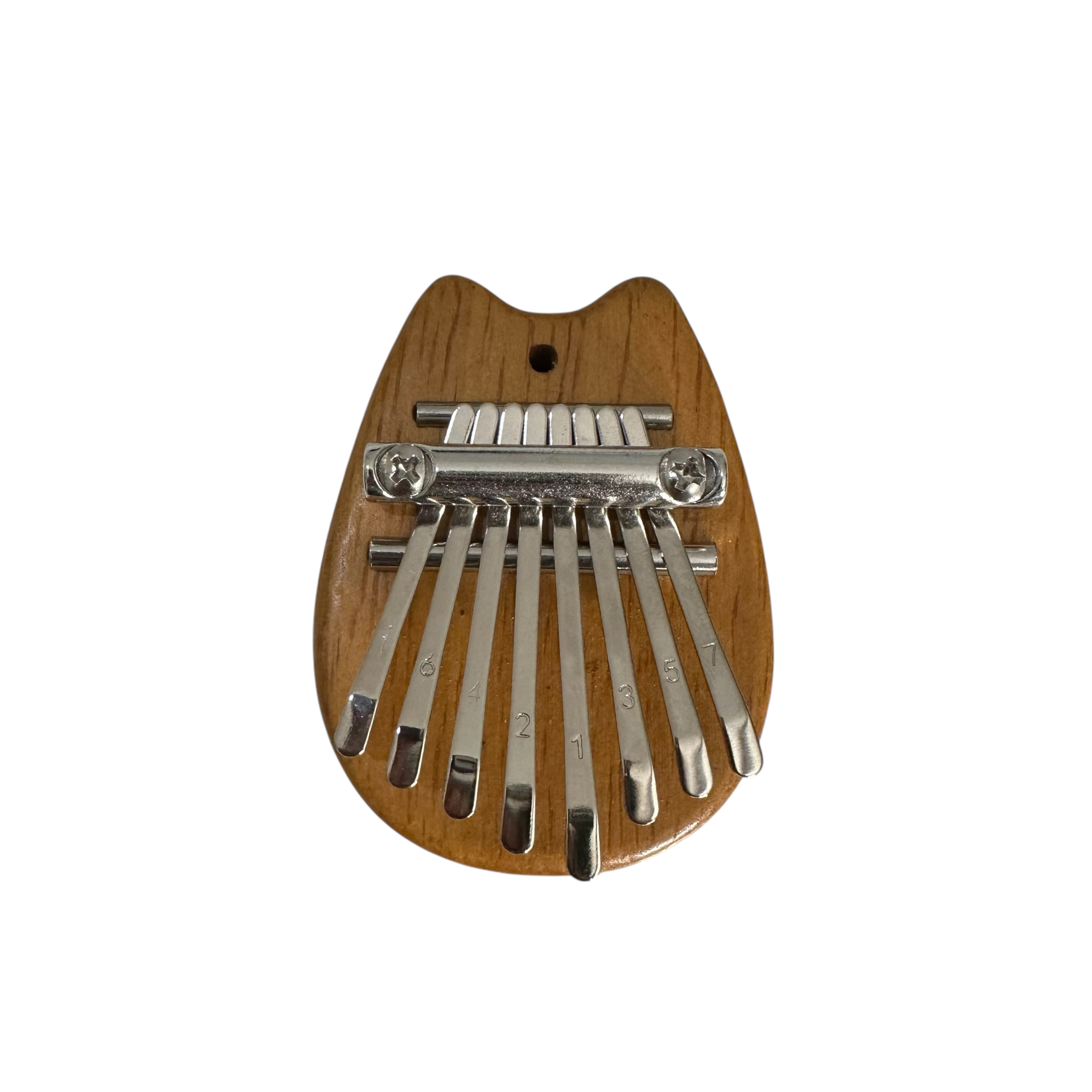 Cat-Shaped Wooden Kalimba – 8-Key Thumb Piano
