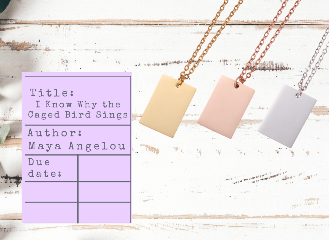 Banned Books Necklace | Library Card Charm | Book Lover Gift for Readers