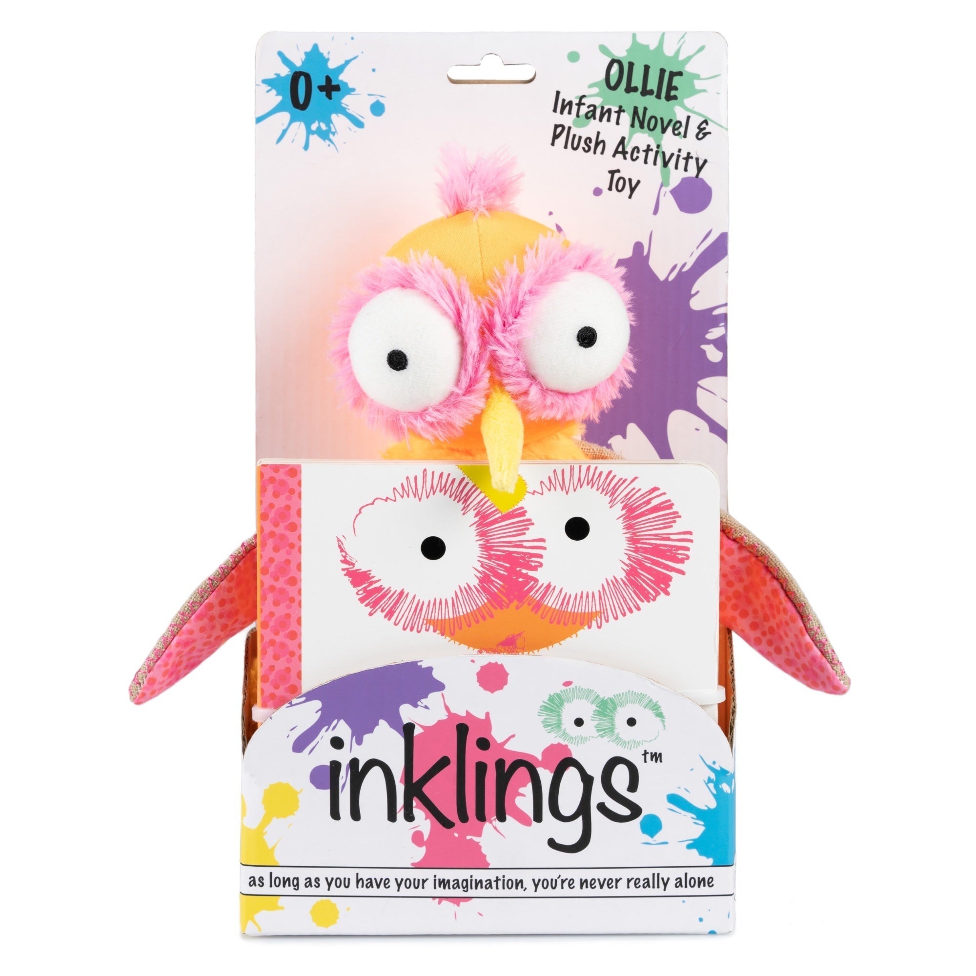 Inklings Baby Ollie the Oddball Oddbird Plush Toy & Board Book Gift Set | Sensory Stuffed Animal | Ages 0+