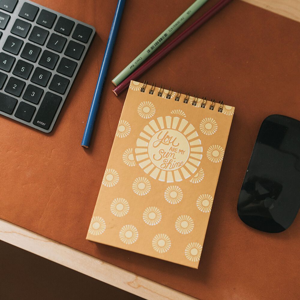 Anju Sunshine Spiral Notebook 4x6