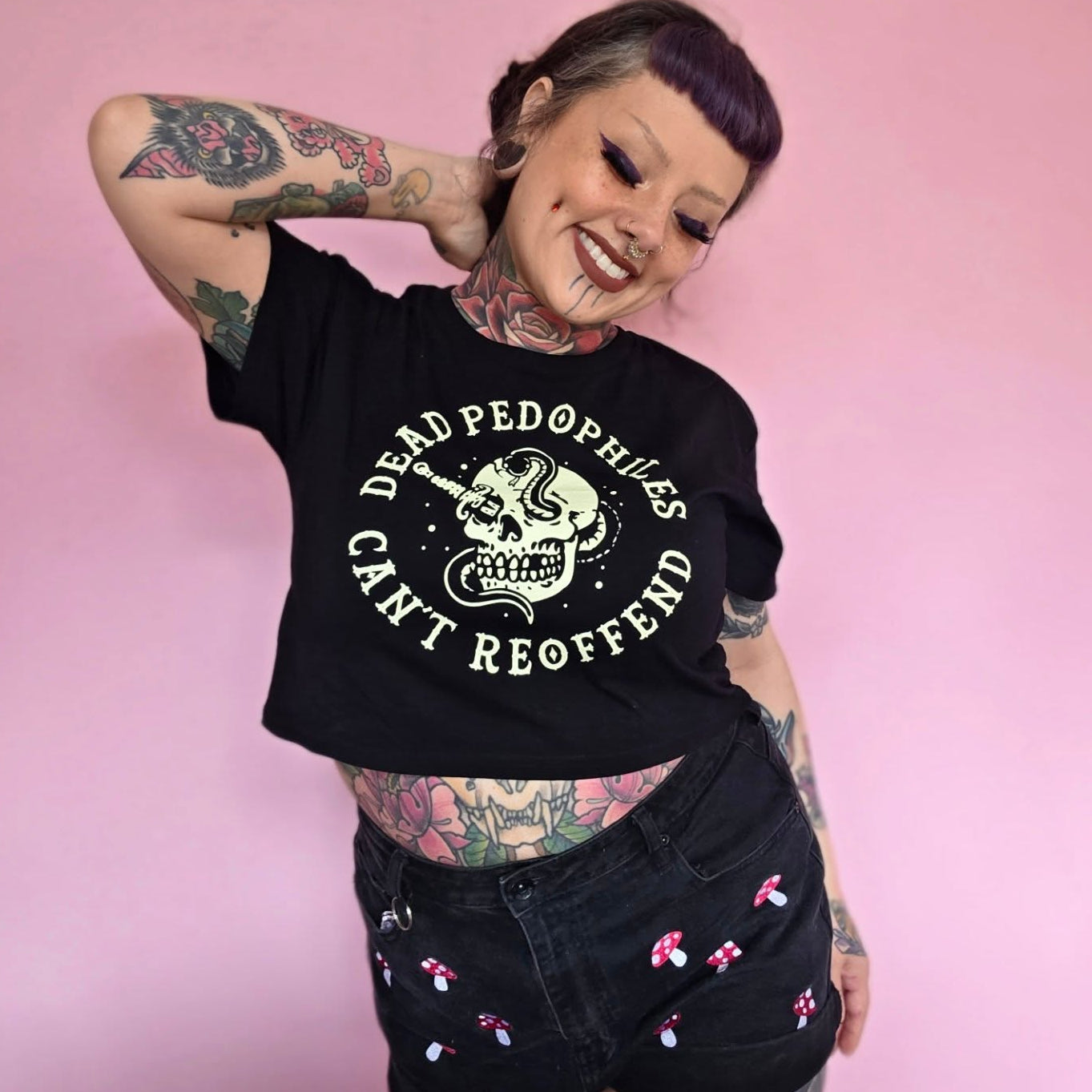 Dead Pedophiles Crop Top