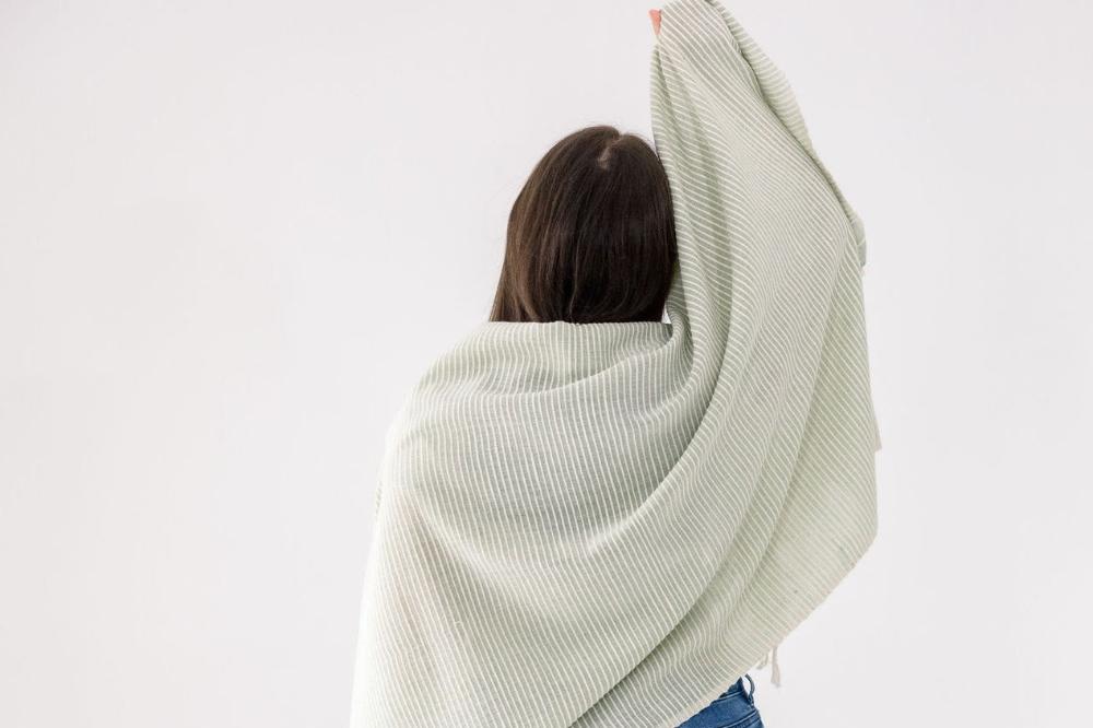 Judith Handwoven Ethiopian Cotton Shawl