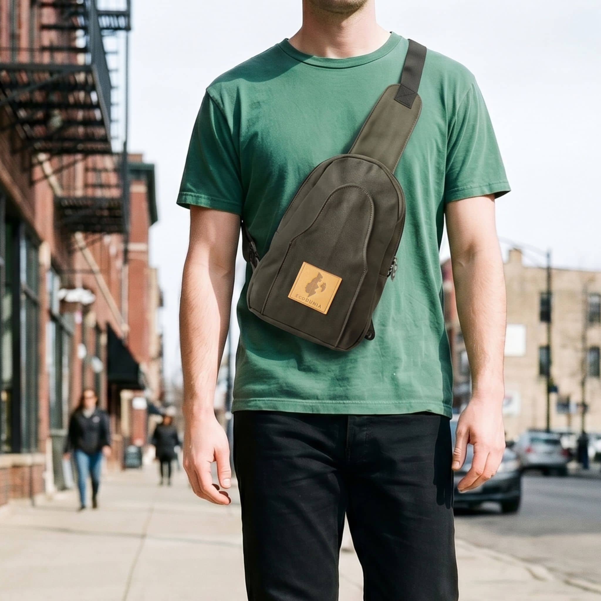 Small Canvas Crossbody Sling Bag | Buru